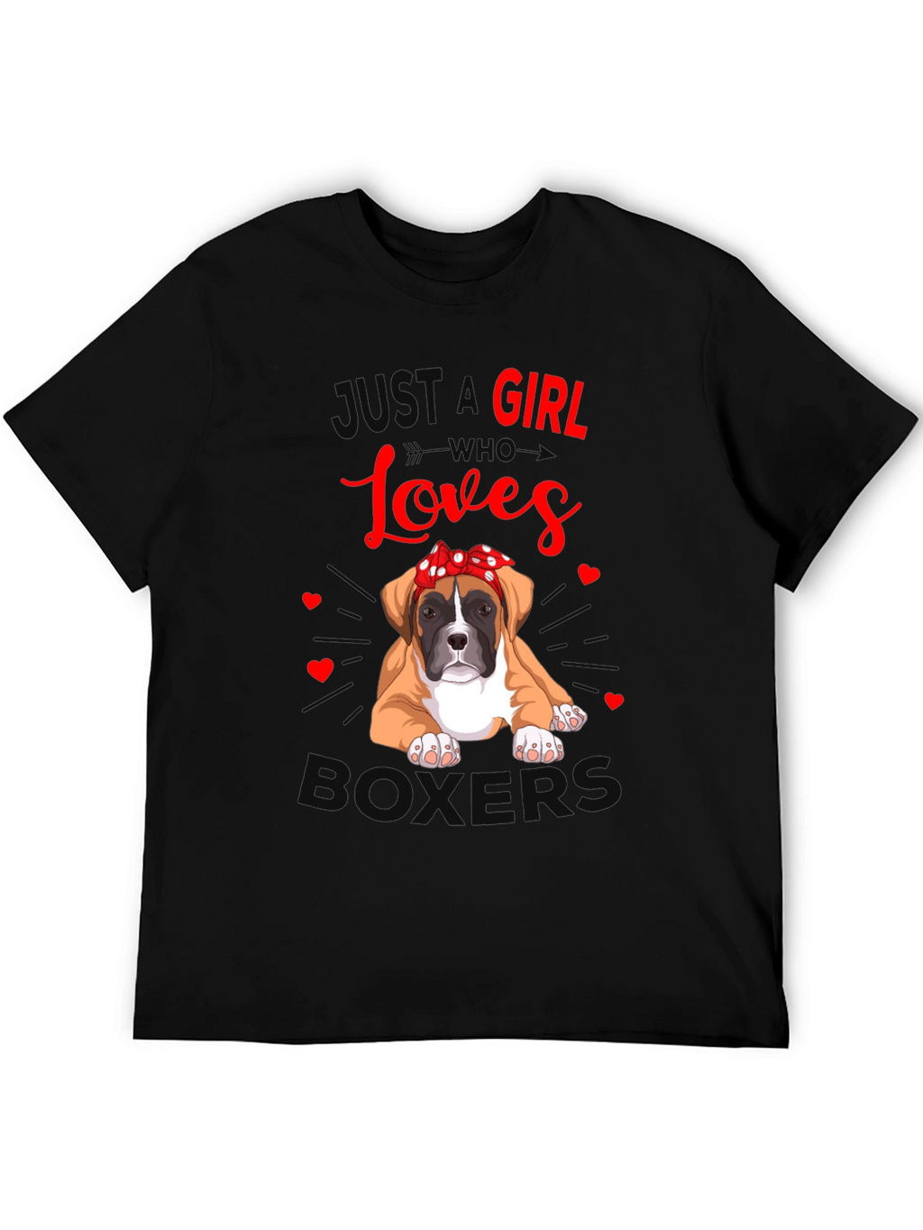 Just A Girl Who Loves Boxers T-Shirt