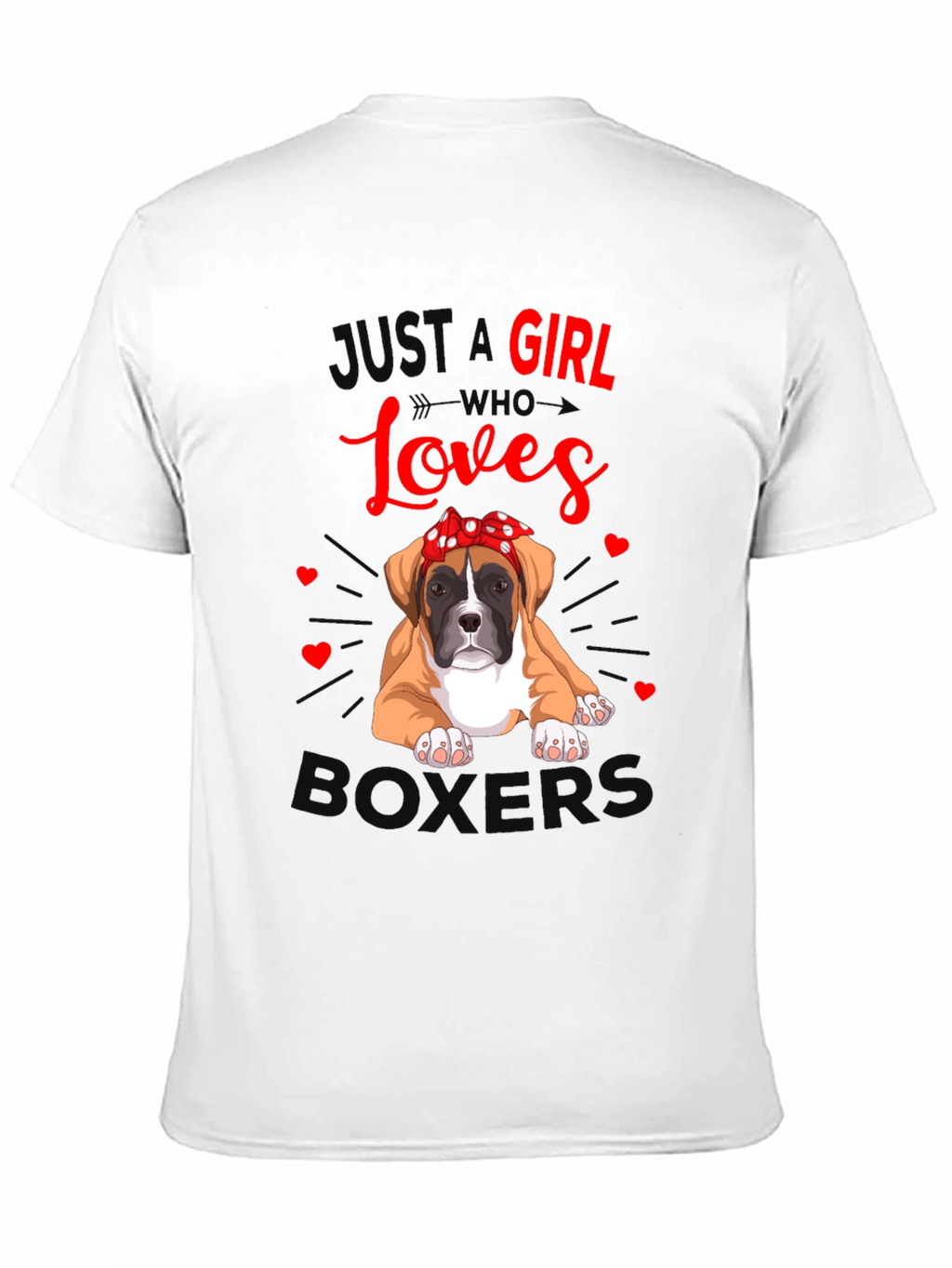 Just A Girl Who Loves Boxers T-Shirt