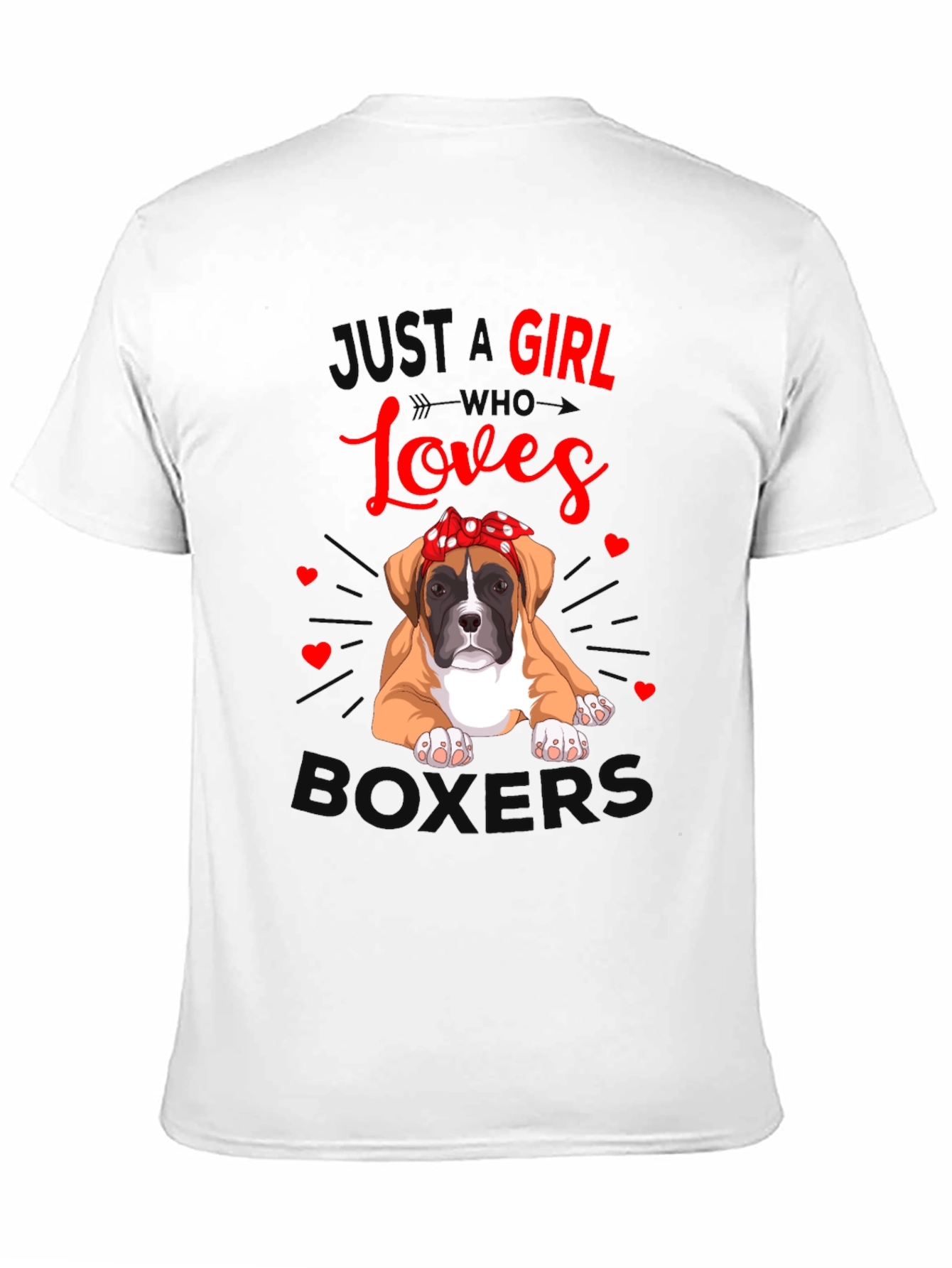 Just A Girl Who Loves Boxers T-Shirt