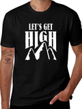 Lets Get High - Mountain Graphic T-Shirt