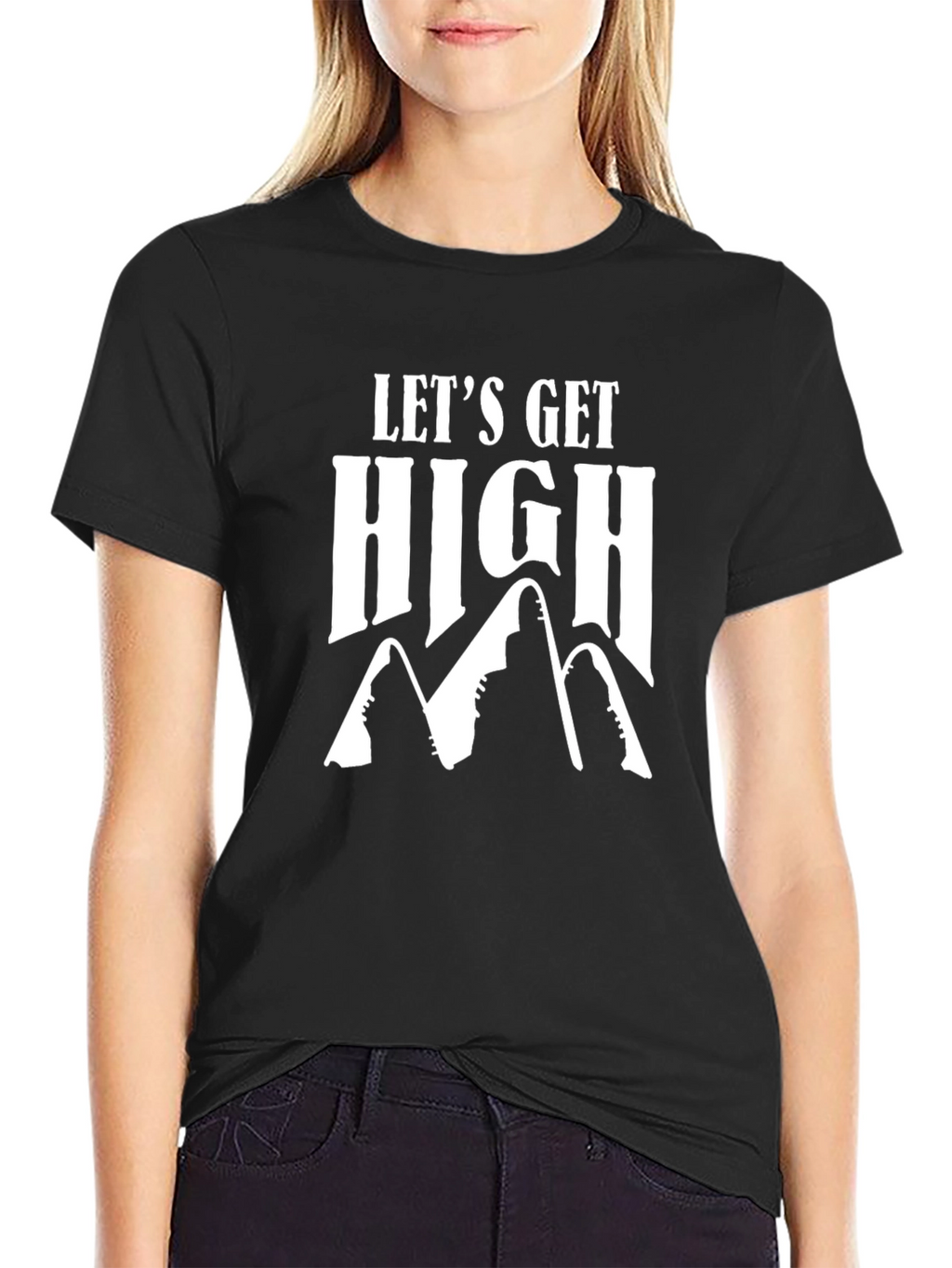 Lets Get High - Mountain Graphic T-Shirt