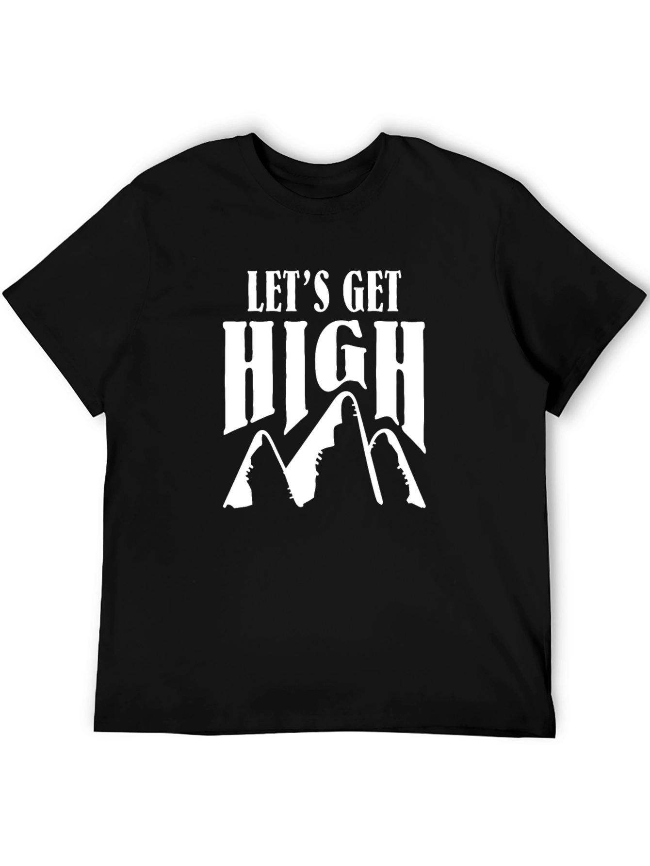 Lets Get High - Mountain Graphic T-Shirt