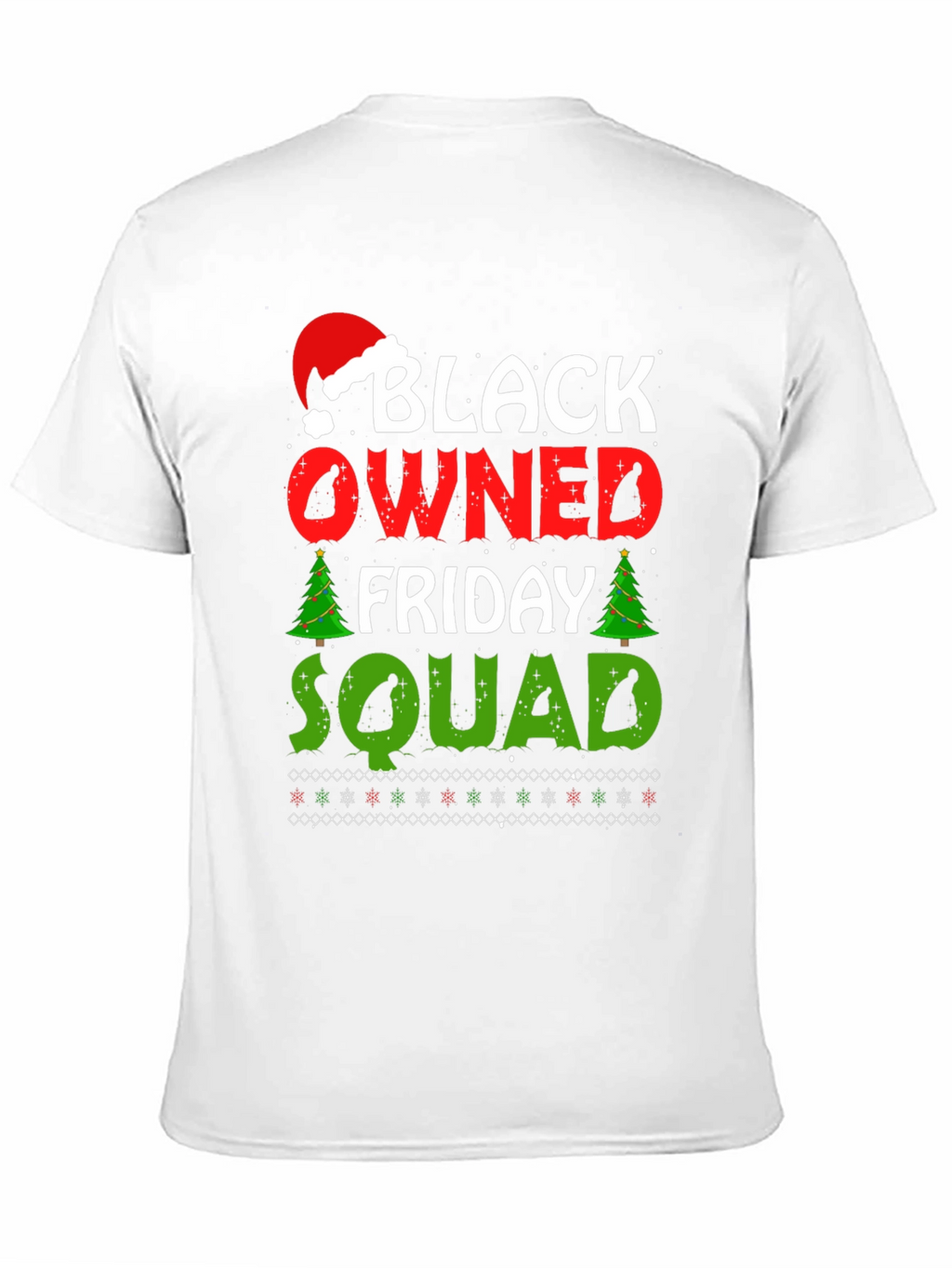 Black Owned Friday Squad Christmas T-Shirt