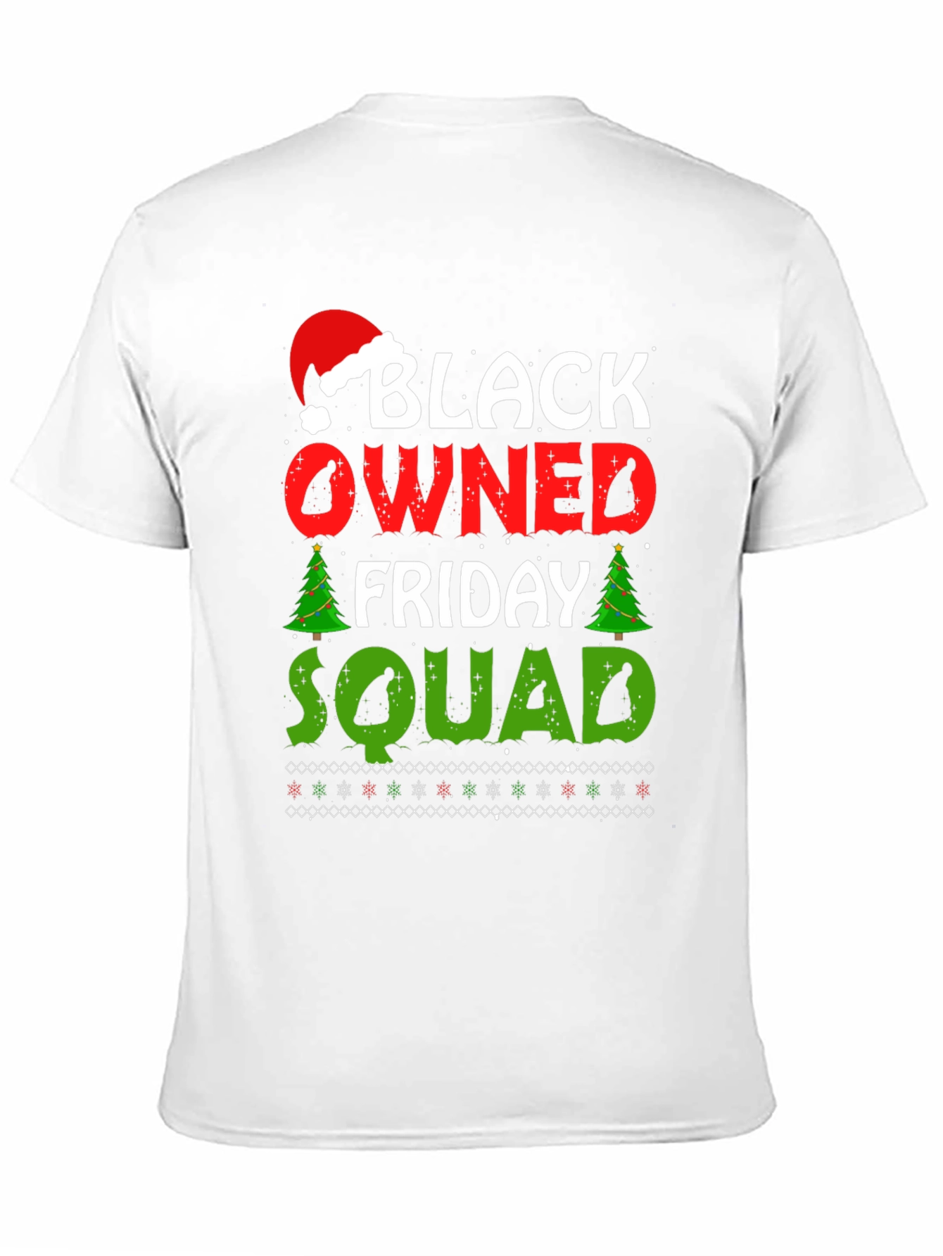 Black Owned Friday Squad Christmas T-Shirt