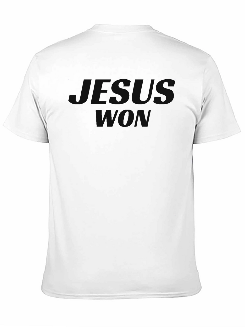 Jesus Won Black Crew Neck T-Shirt