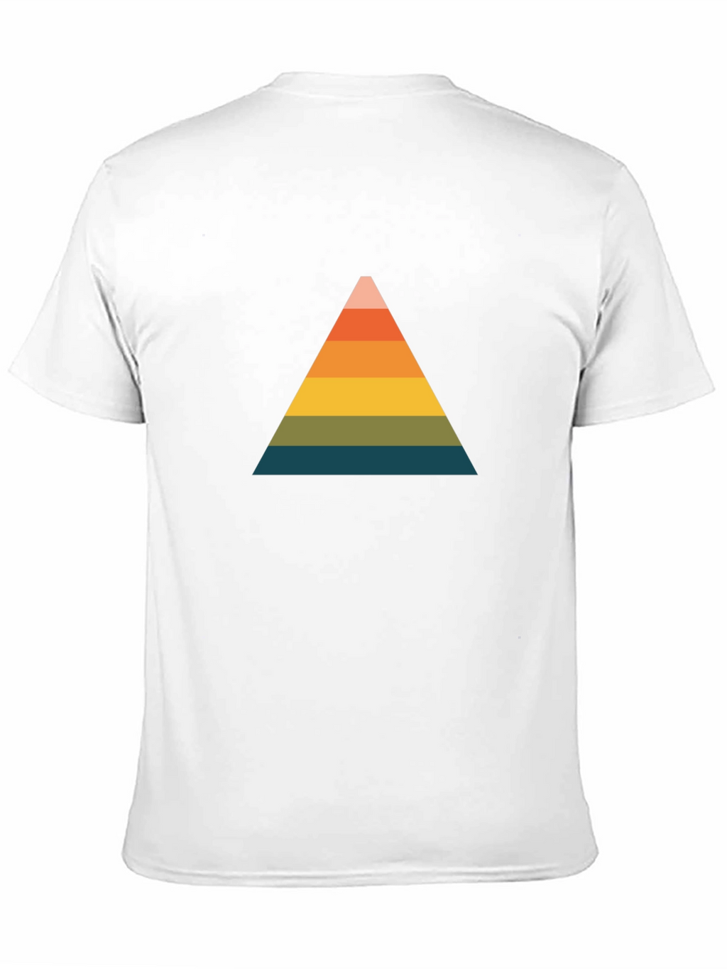 Retro Triangle Graphic Tee - Black Cotton Comfort
