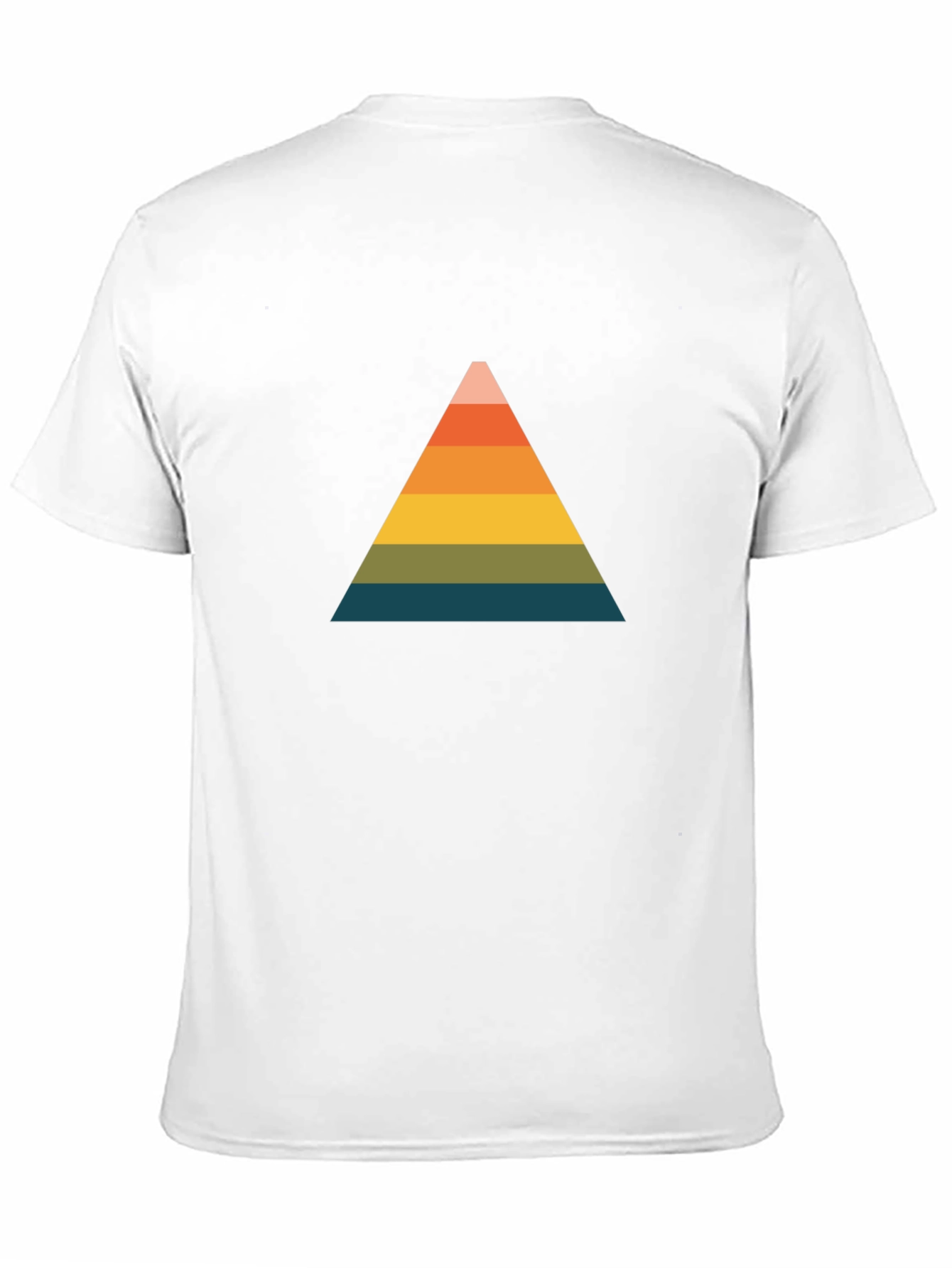 Retro Triangle Graphic Tee - Black Cotton Comfort