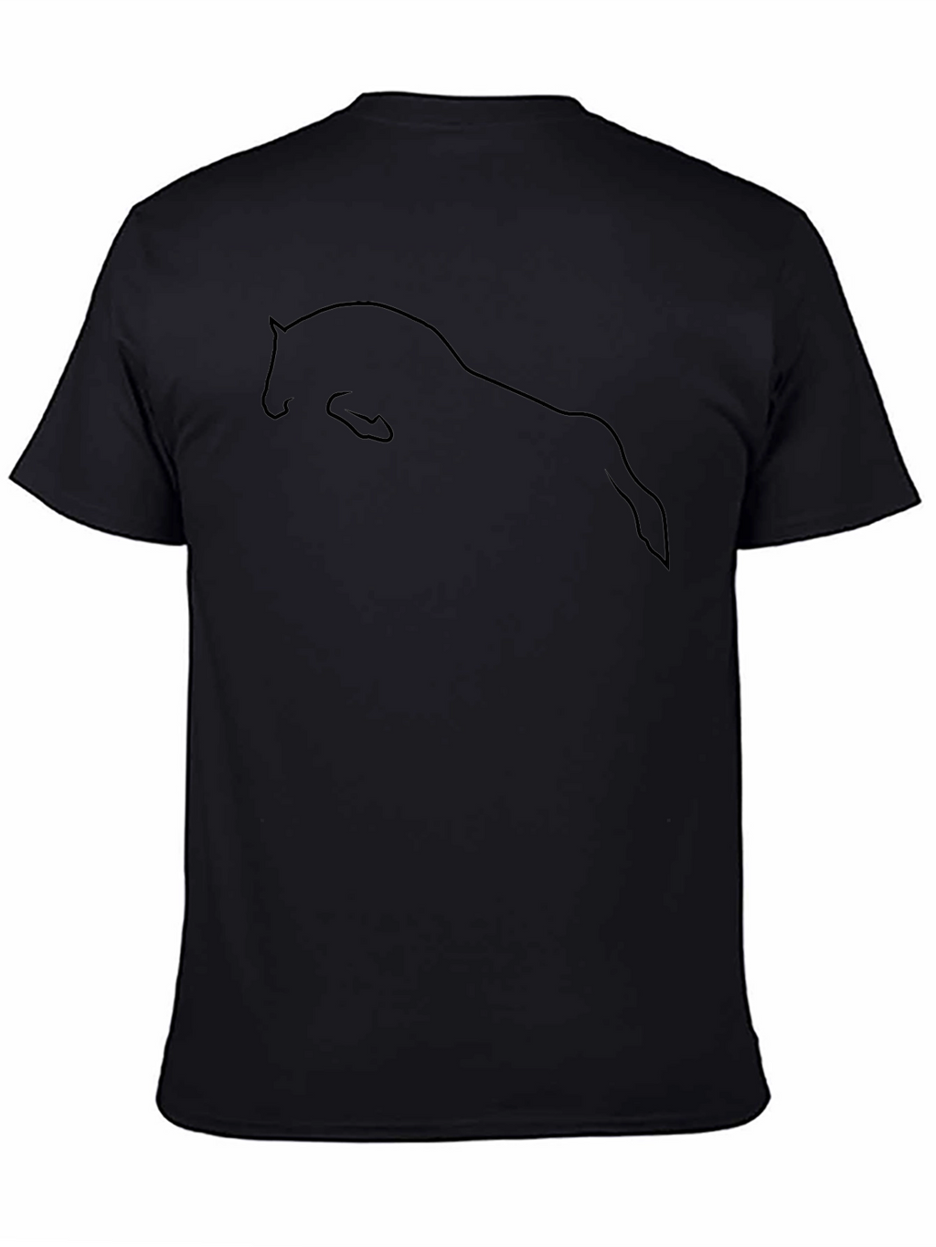 Equestrian Black T-Shirt Horse Lover Gift