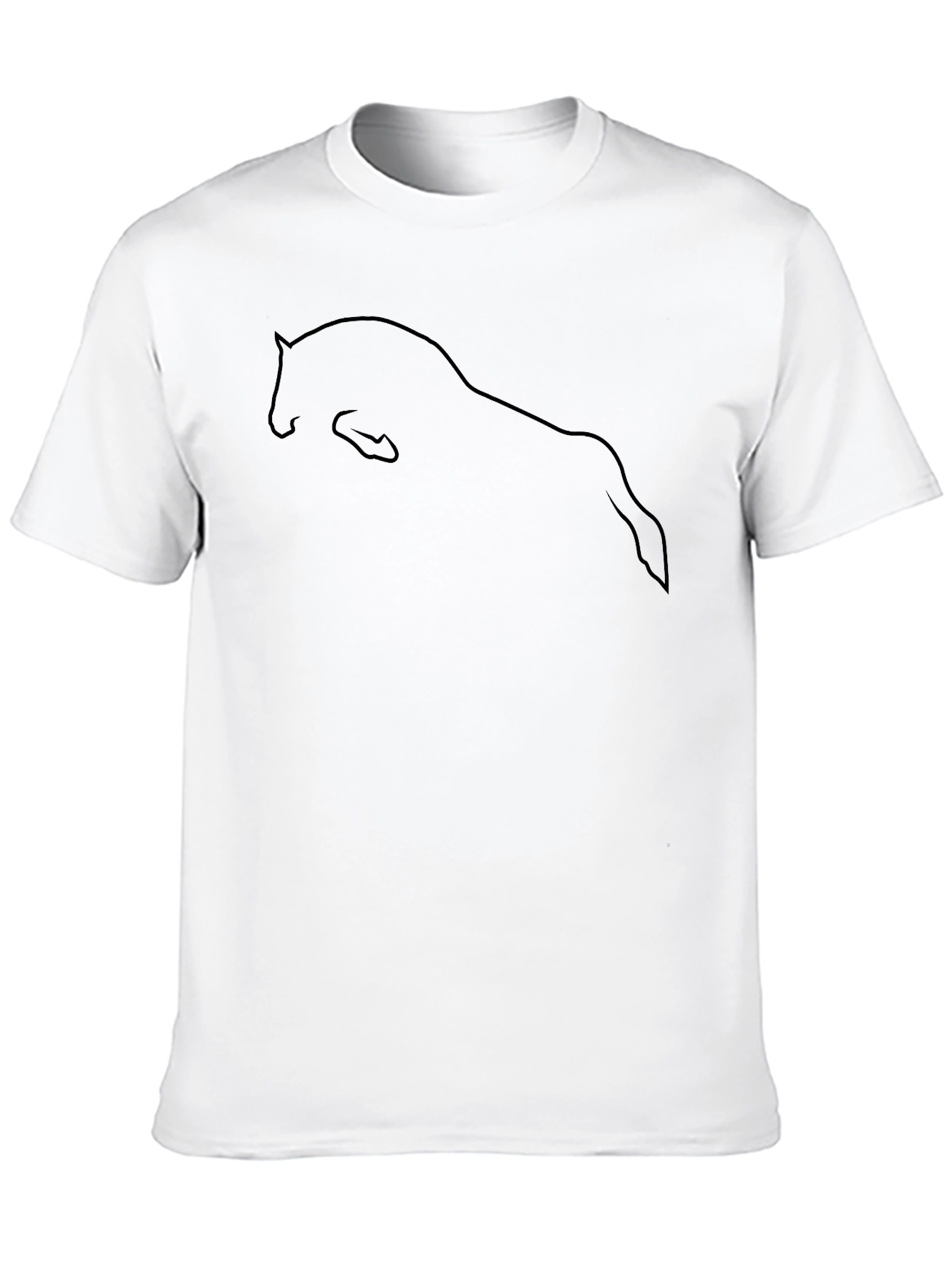 Equestrian Black T-Shirt Horse Lover Gift