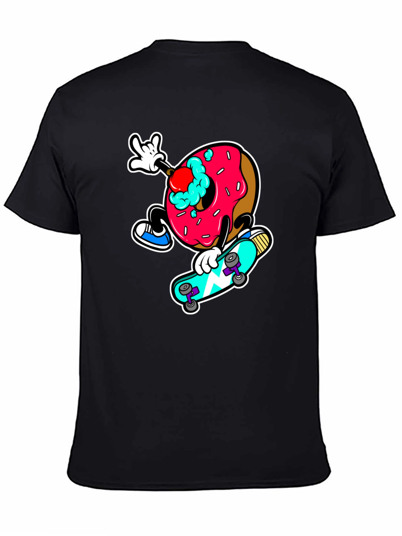 Donut Skateboard Graphic Tee