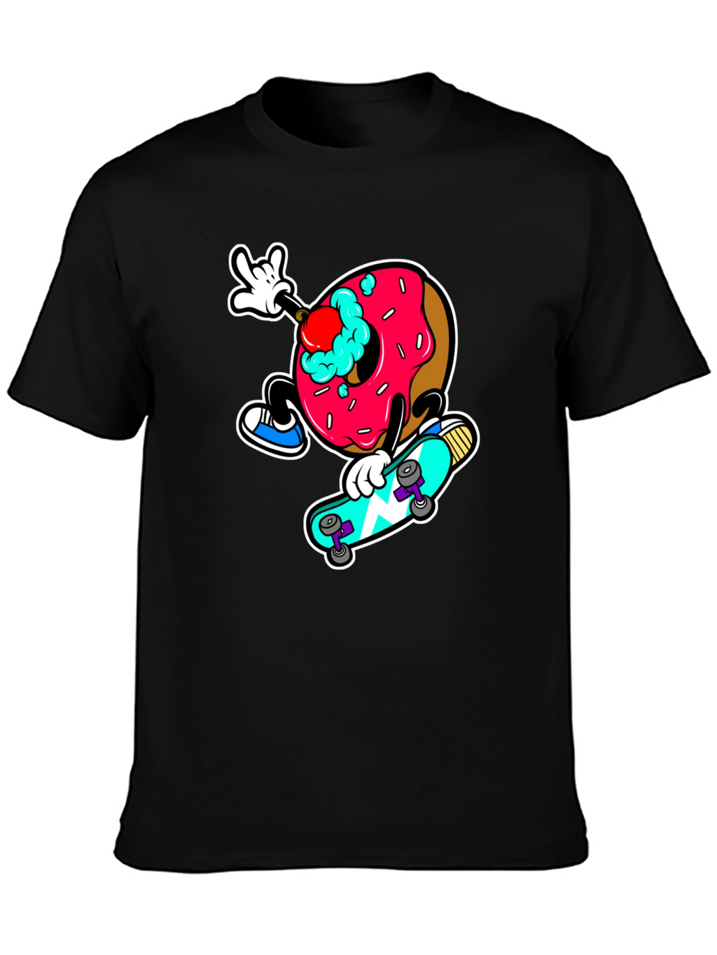 Donut Skateboard Graphic Tee