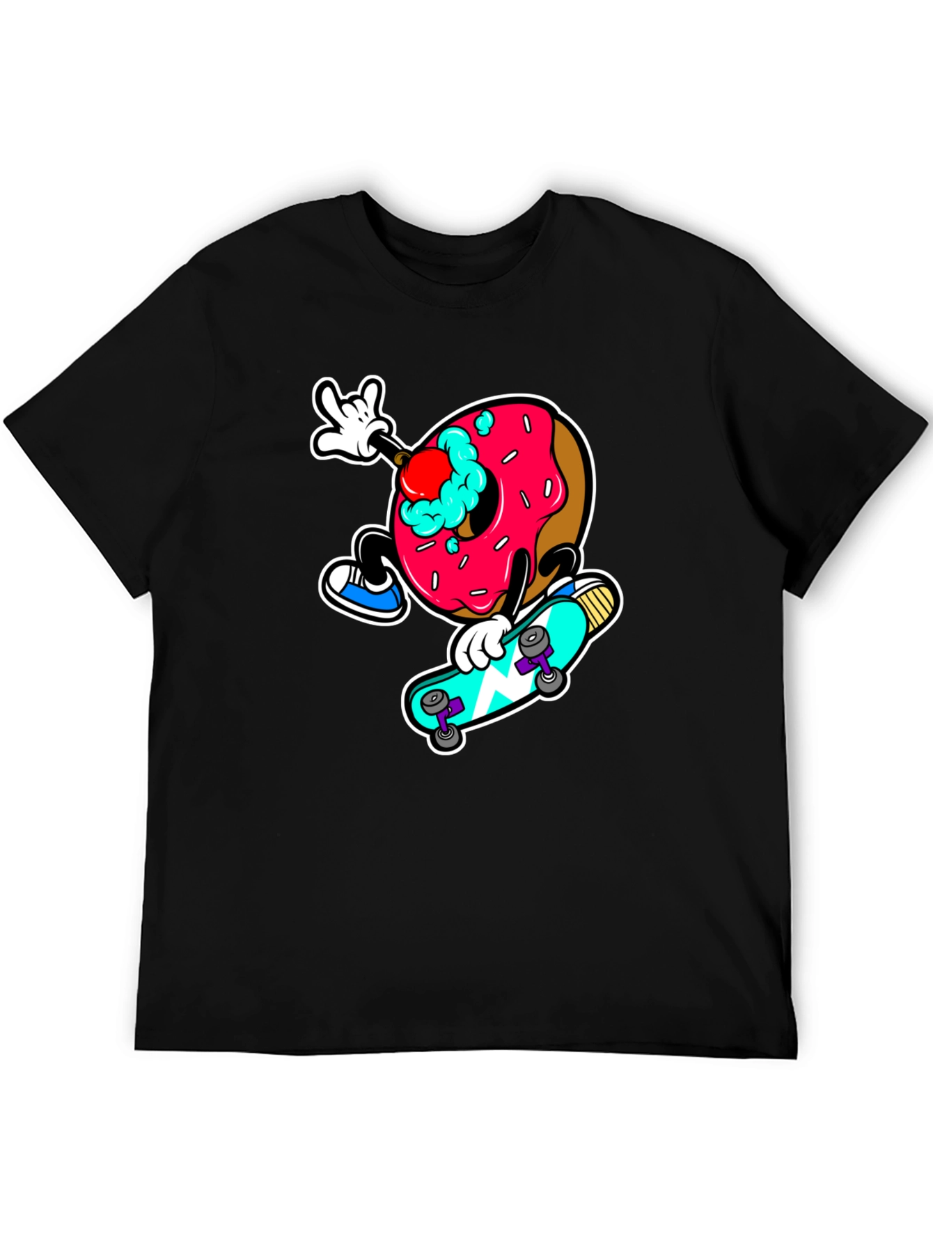 Donut Skateboard Graphic Tee