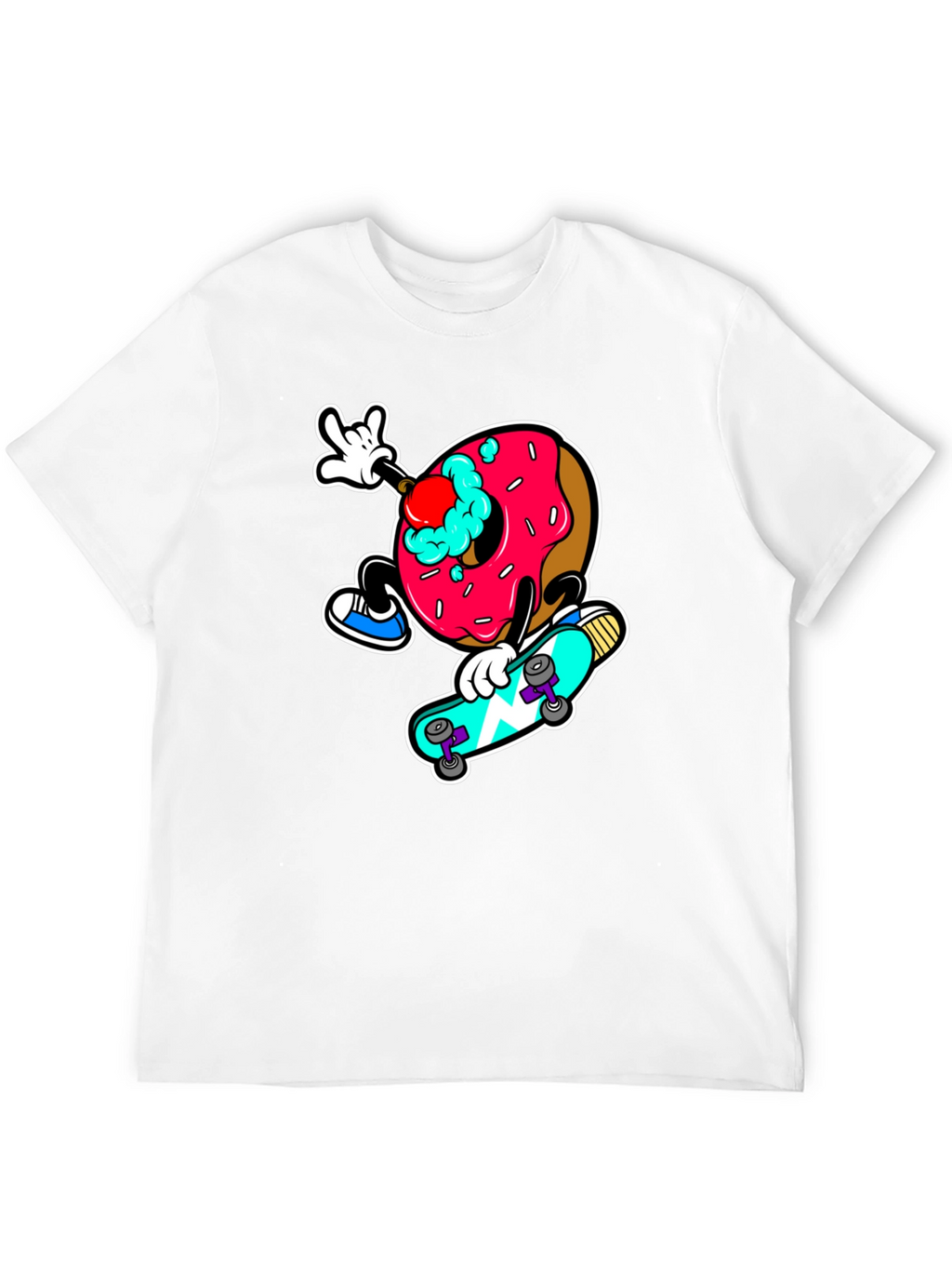 Donut Skateboard Graphic Tee