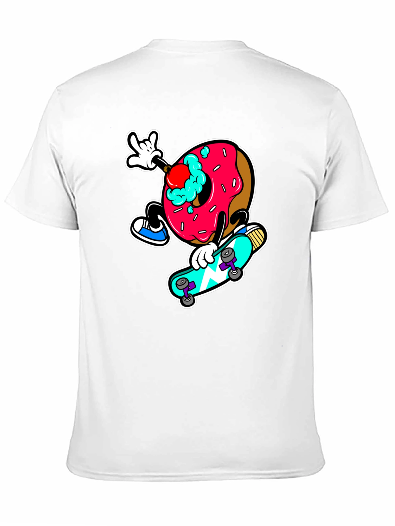 Donut Skateboard Graphic Tee