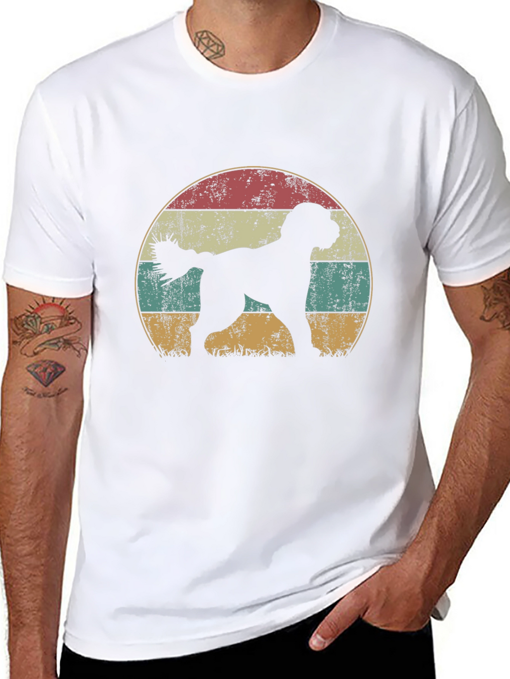 Retro Dog Silhouette T-Shirt