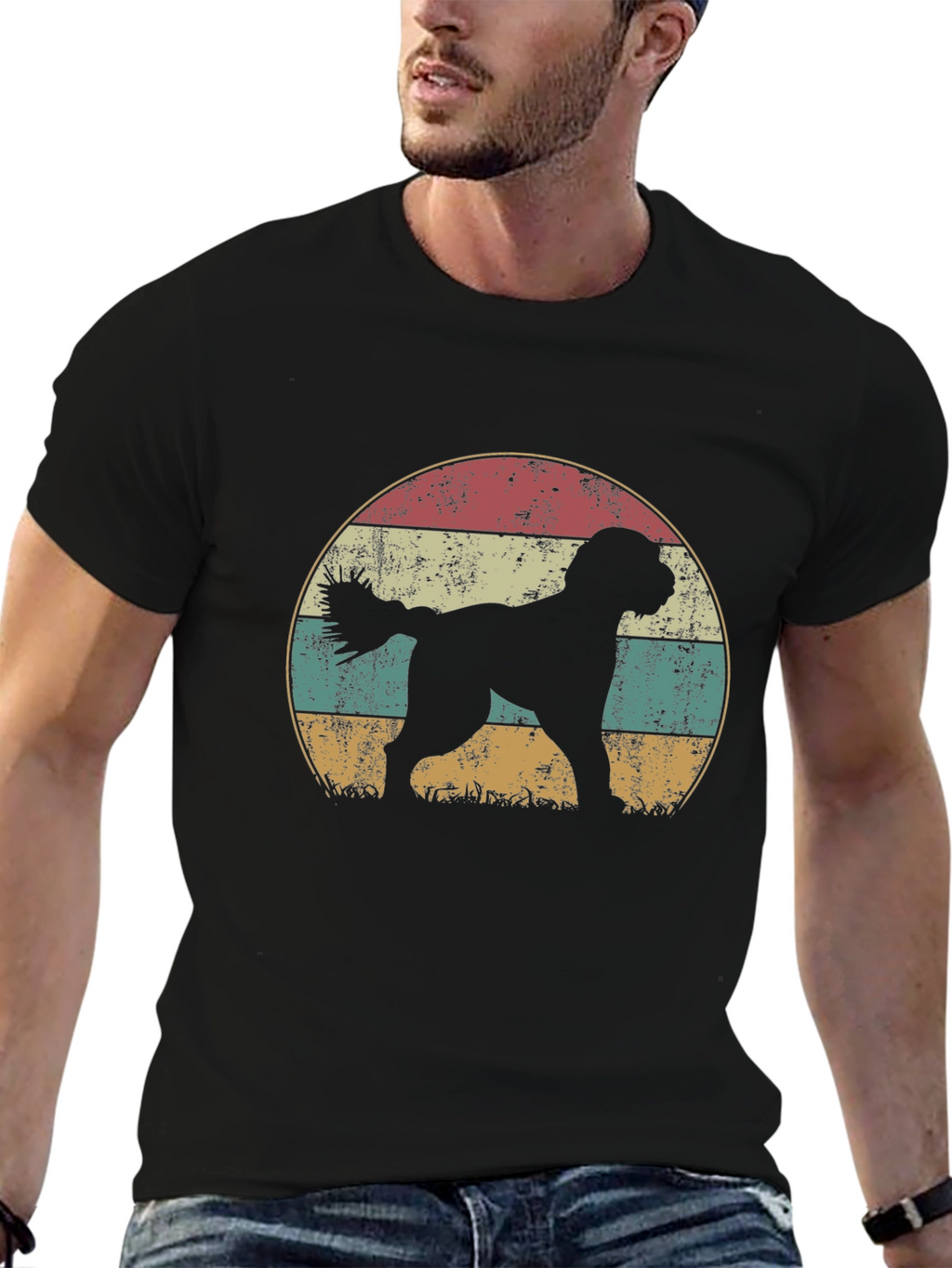 Retro Dog Silhouette T-Shirt