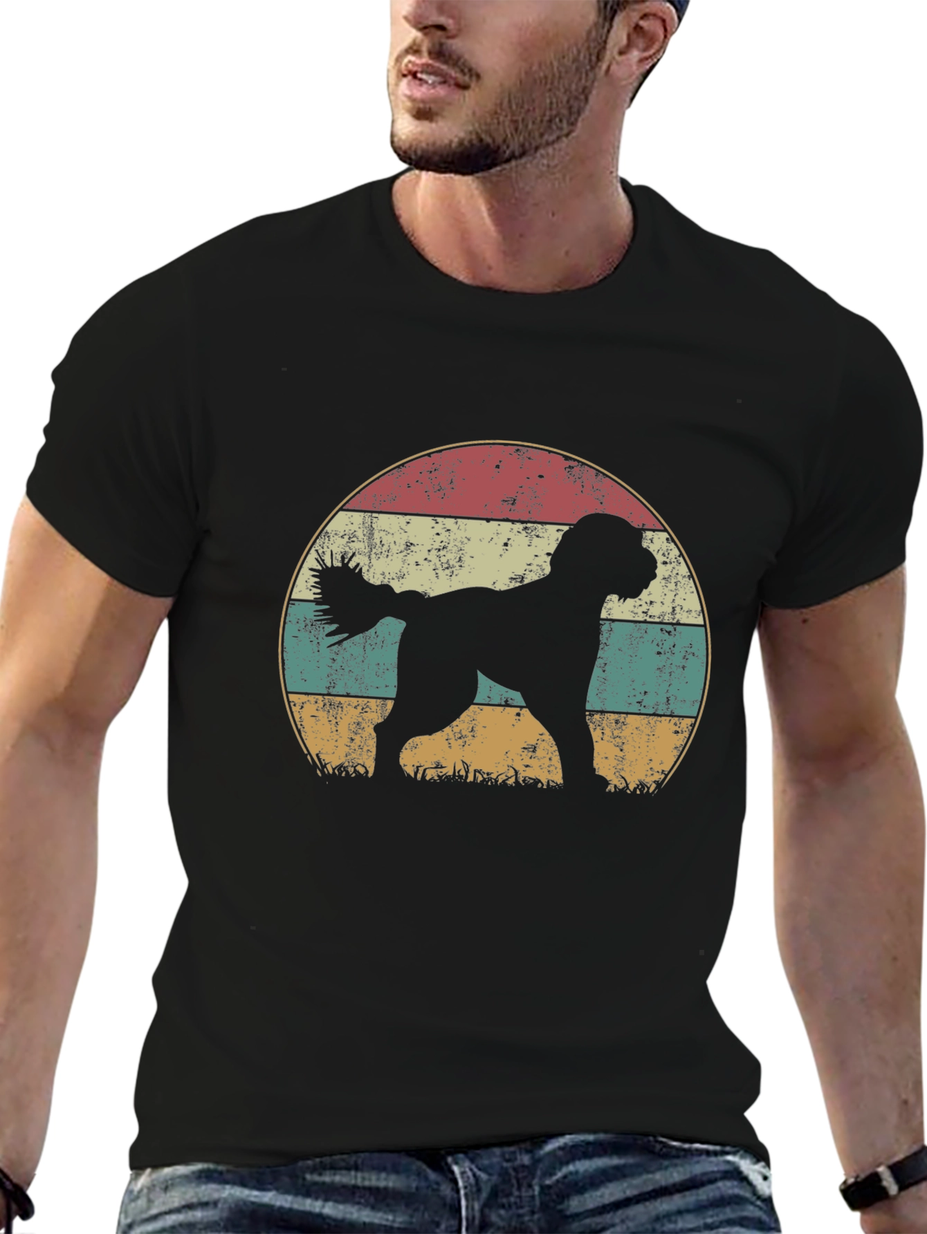 Retro Dog Silhouette T-Shirt