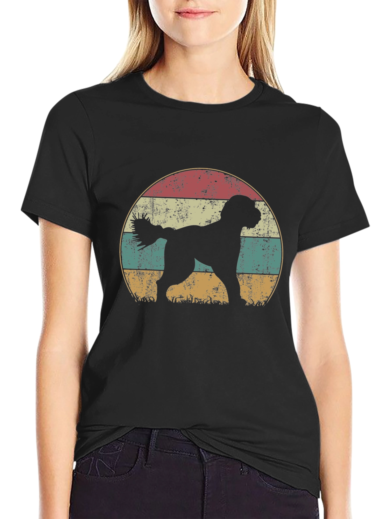 Retro Dog Silhouette T-Shirt