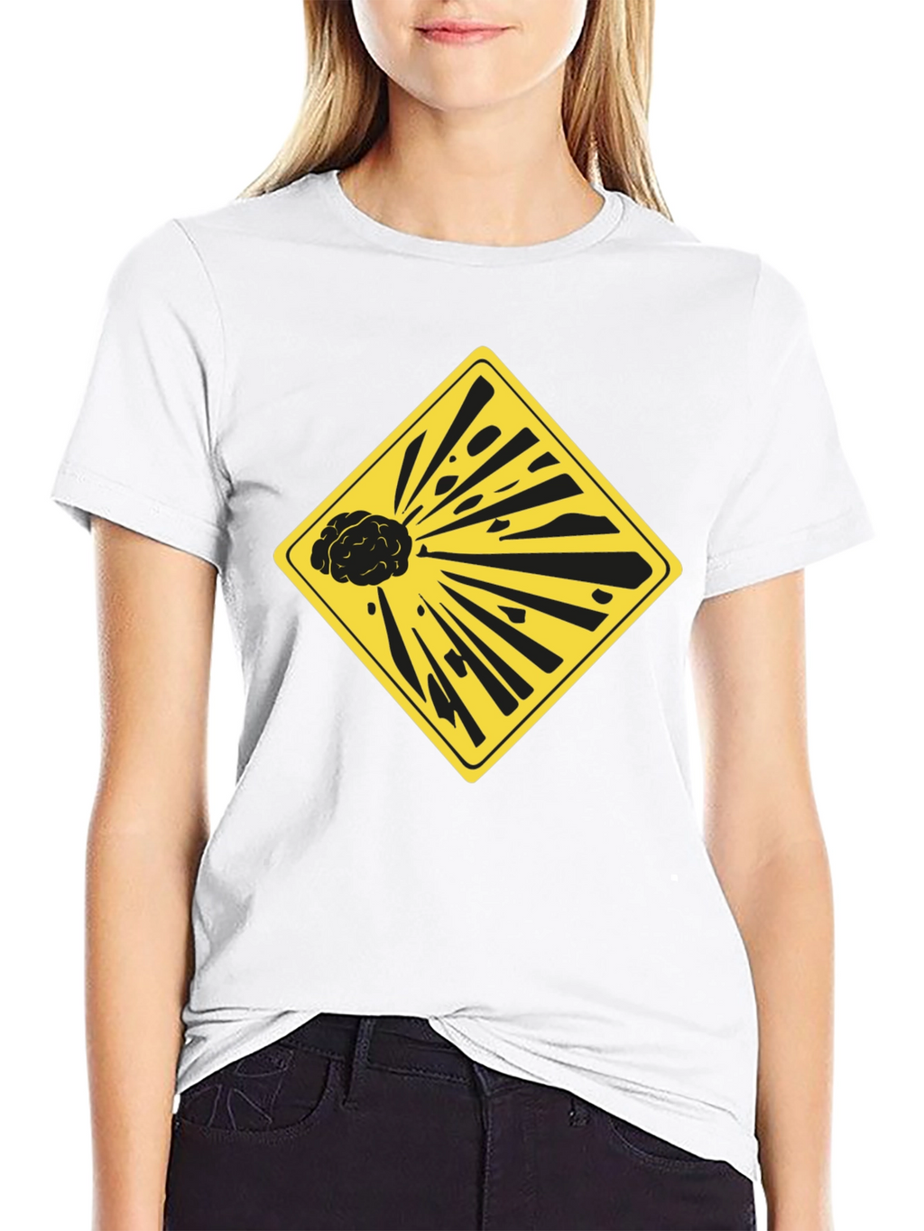 Exploding Brain Graphic Tee - Black Unisex T-Shirt