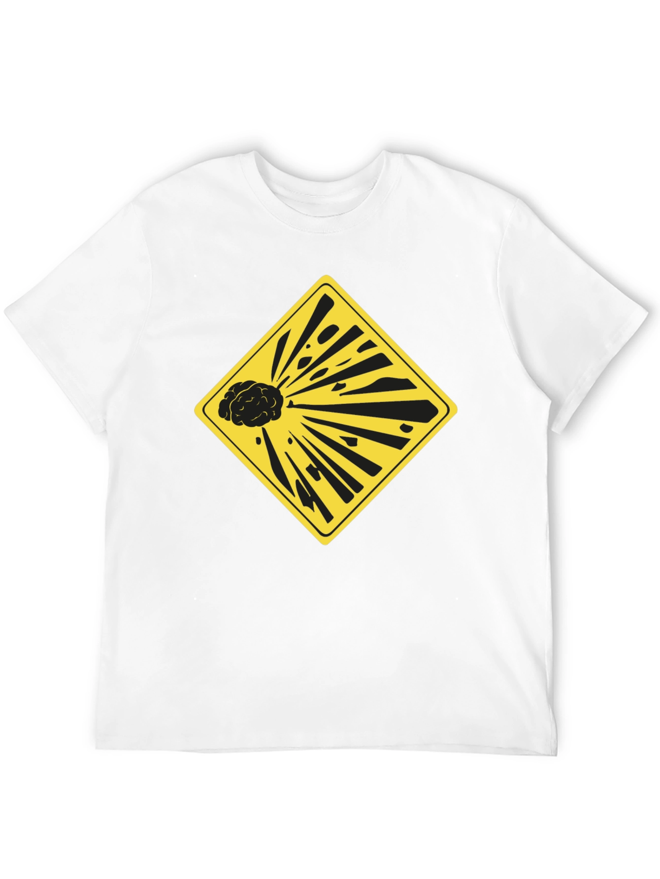 Exploding Brain Graphic Tee - Black Unisex T-Shirt