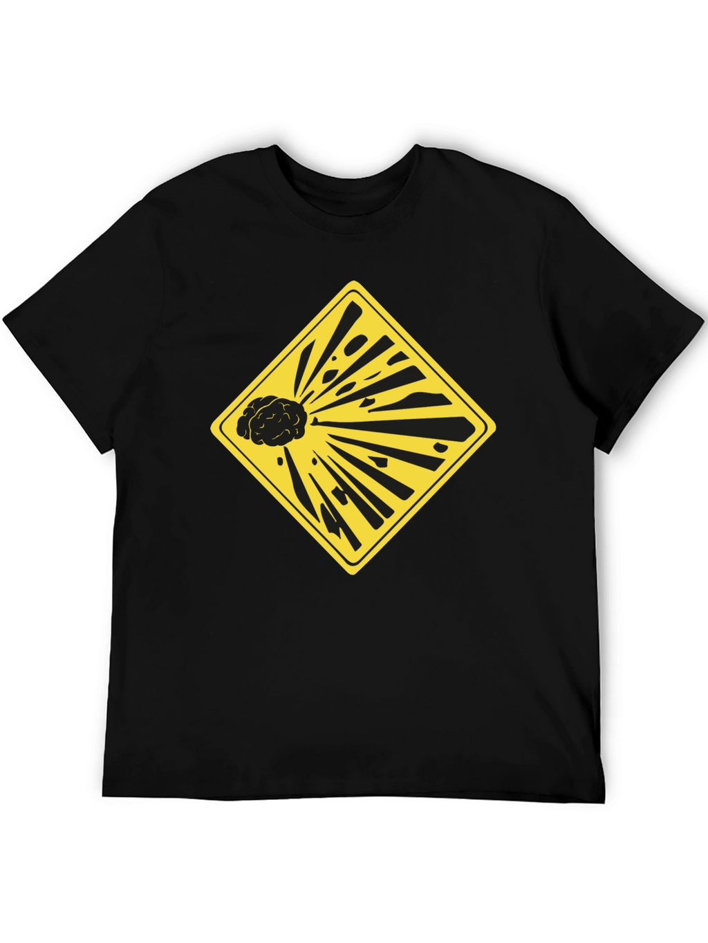 Exploding Brain Graphic Tee - Black Unisex T-Shirt