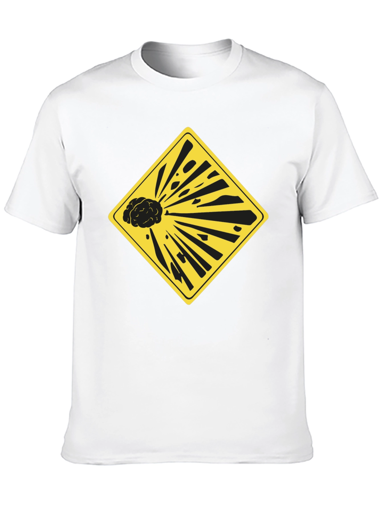 Exploding Brain Graphic Tee - Black Unisex T-Shirt