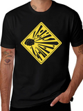 Exploding Brain Graphic Tee - Black Unisex T-Shirt
