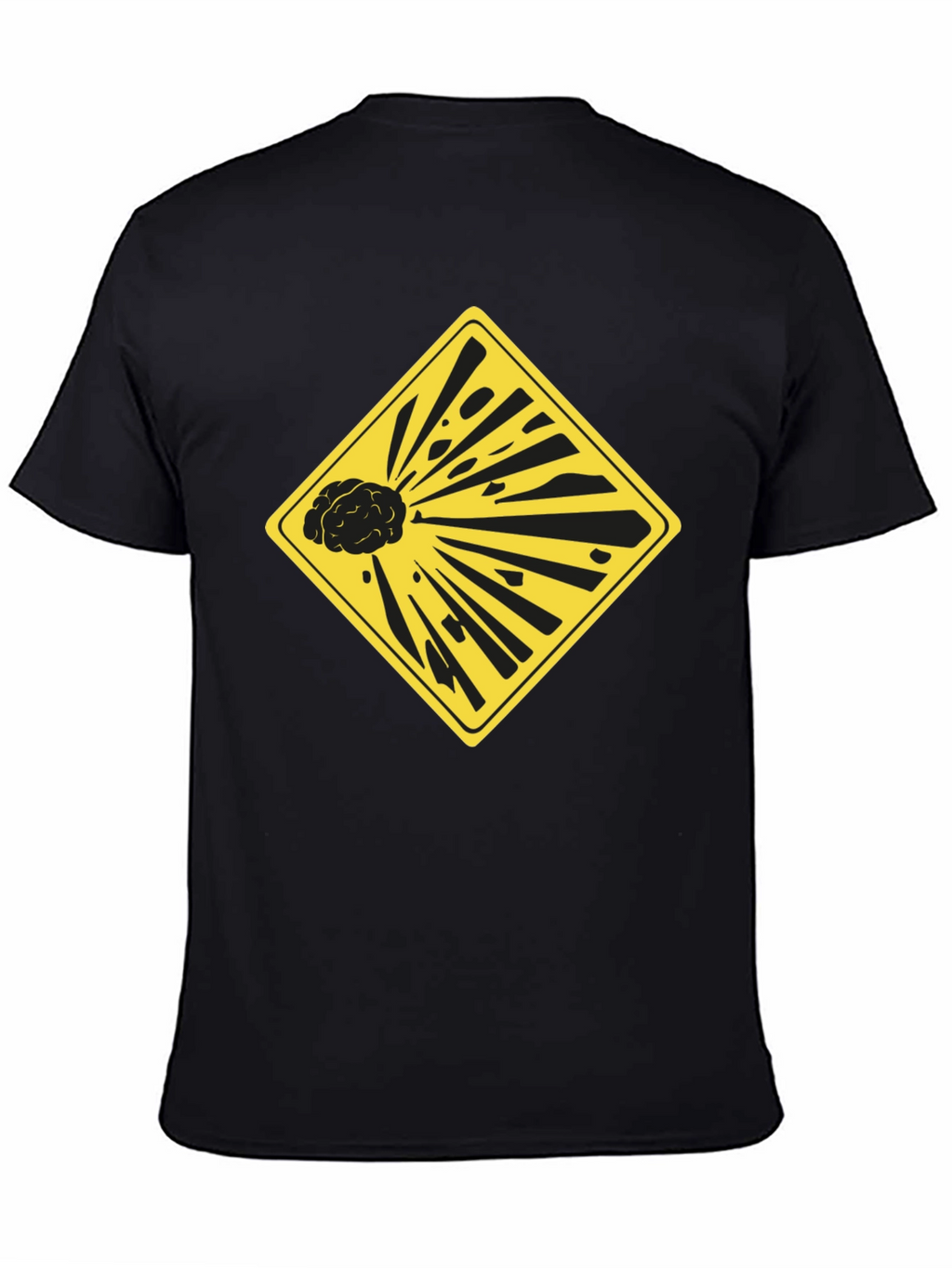 Exploding Brain Graphic Tee - Black Unisex T-Shirt