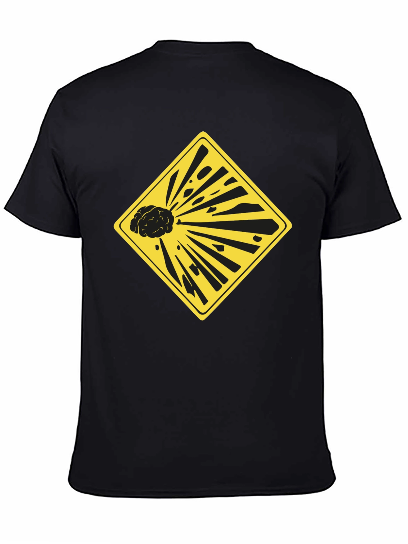 Exploding Brain Graphic Tee - Black Unisex T-Shirt