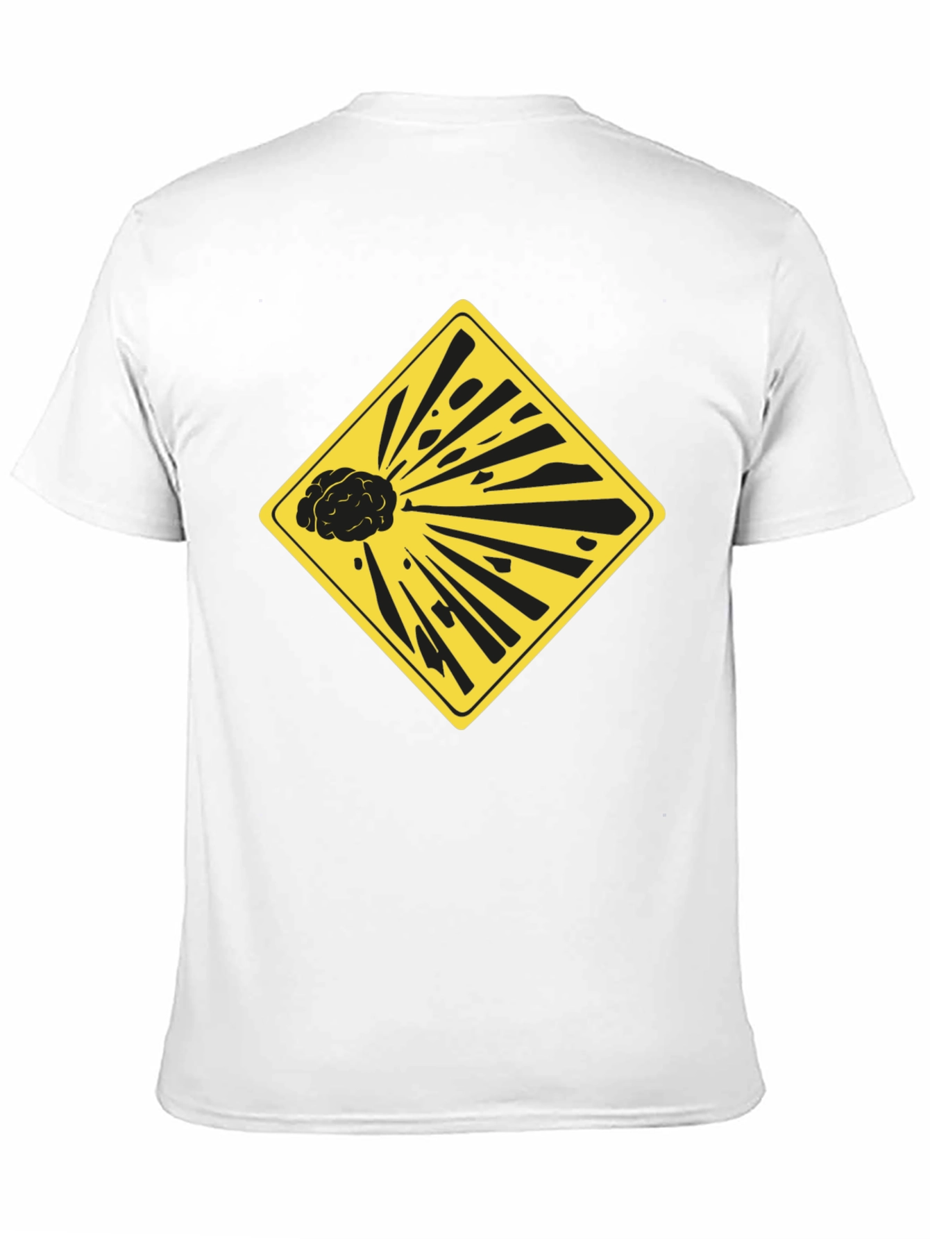 Exploding Brain Graphic Tee - Black Unisex T-Shirt