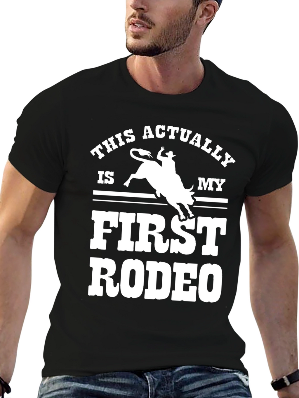 First Rodeo Graphic Tee - Cowboy Humor T-Shirt