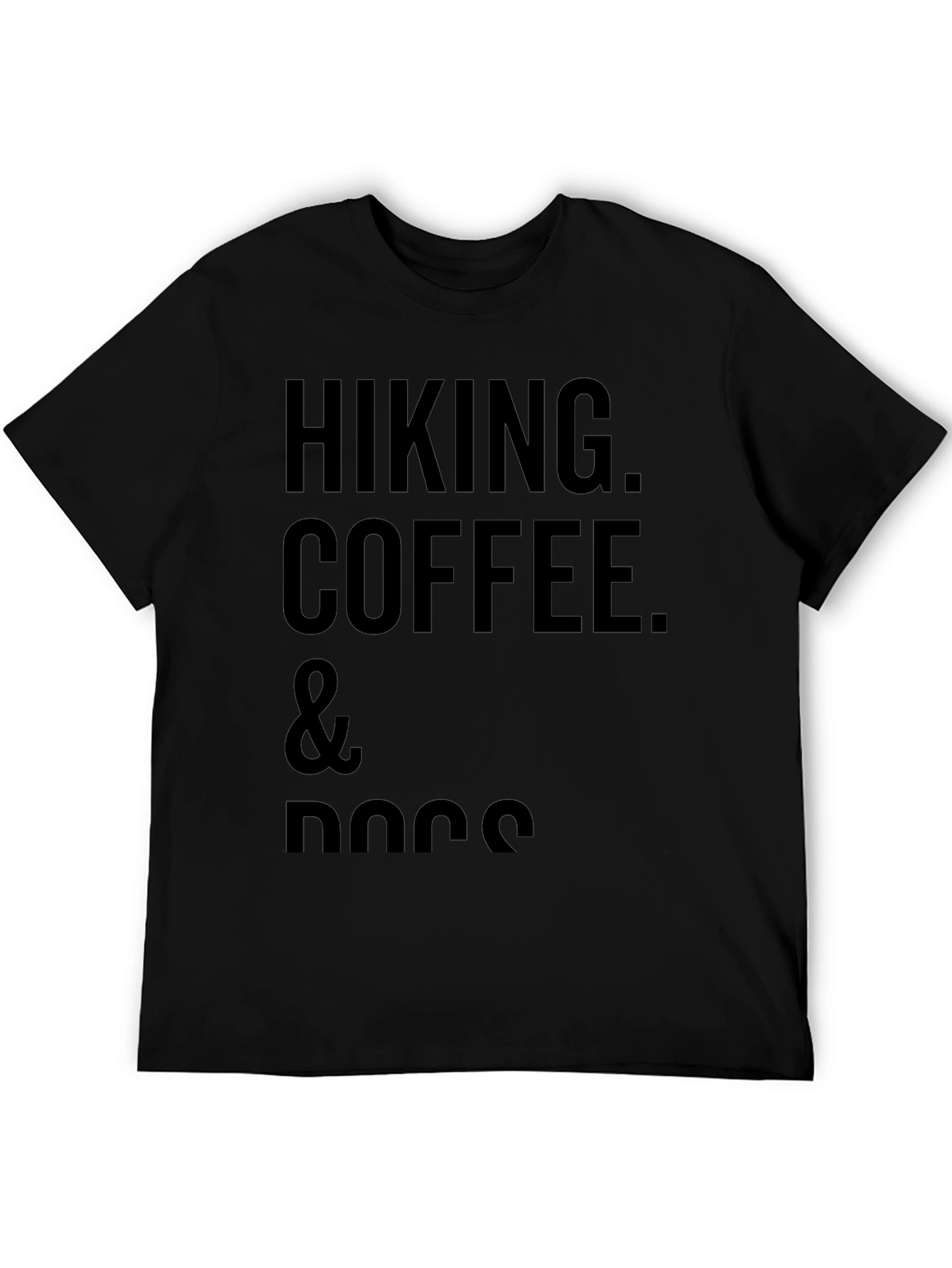Hiking Coffee and Dogs Graphic T-Shirt