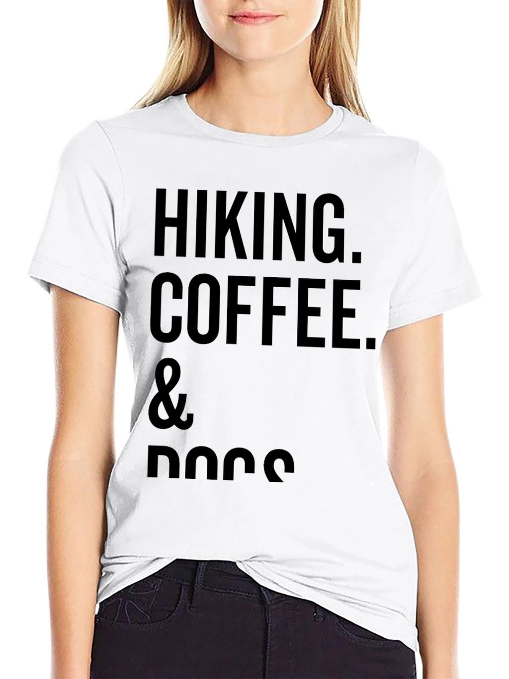 Hiking Coffee and Dogs Graphic T-Shirt