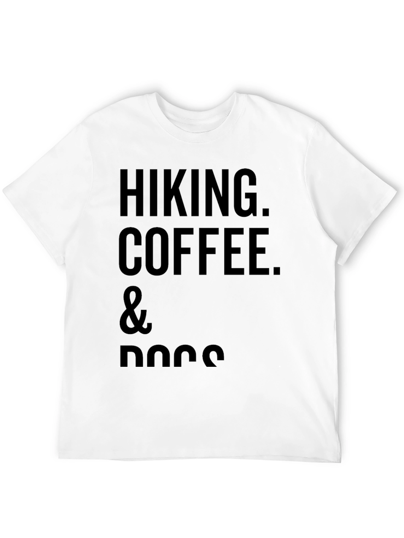 Hiking Coffee and Dogs Graphic T-Shirt