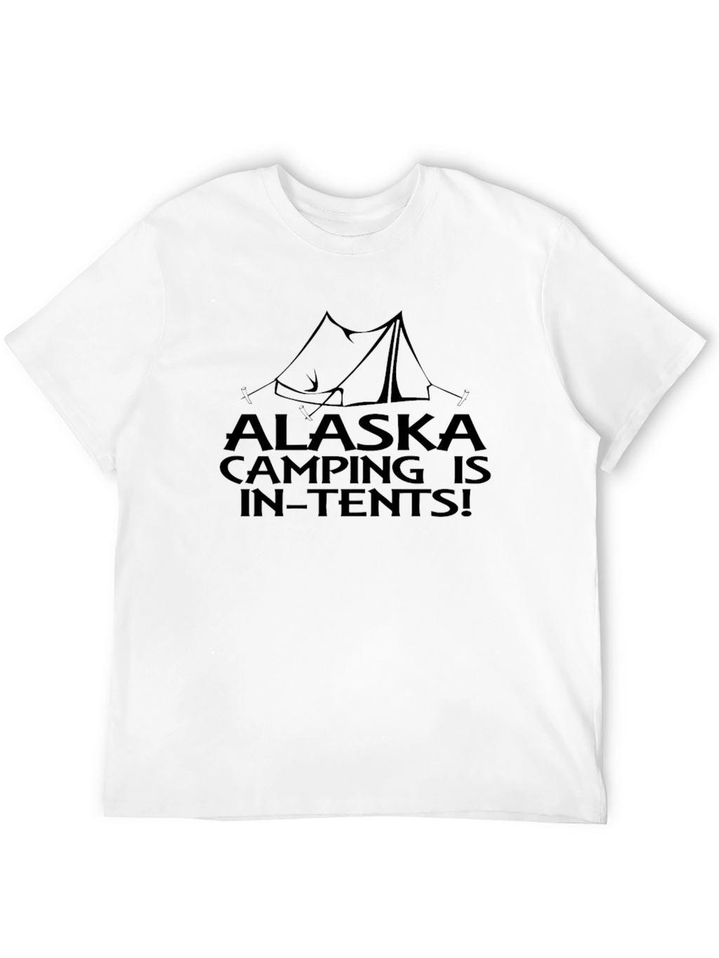 Alaska Camping In-Tents Black T-Shirt