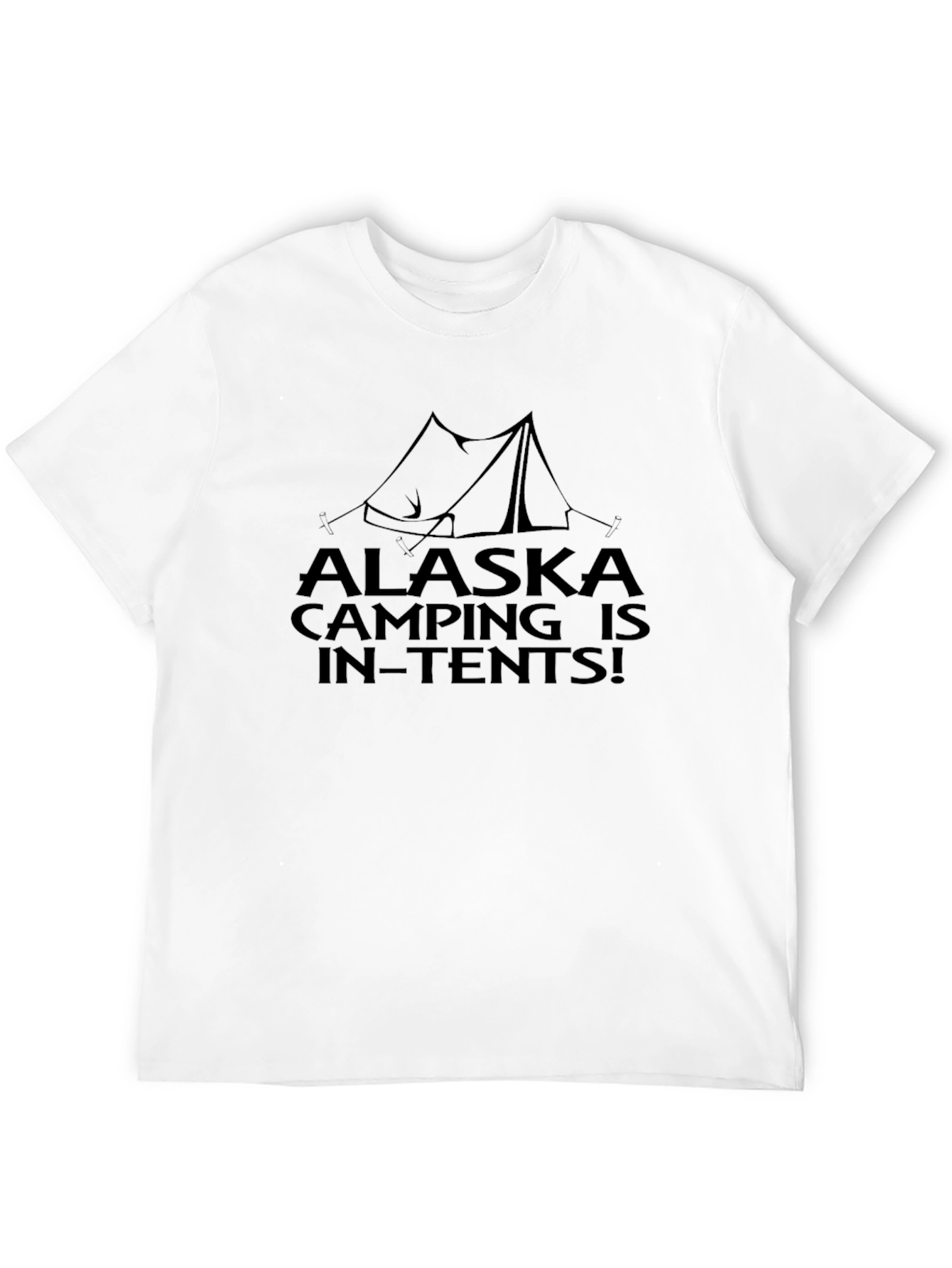 Alaska Camping In-Tents Black T-Shirt