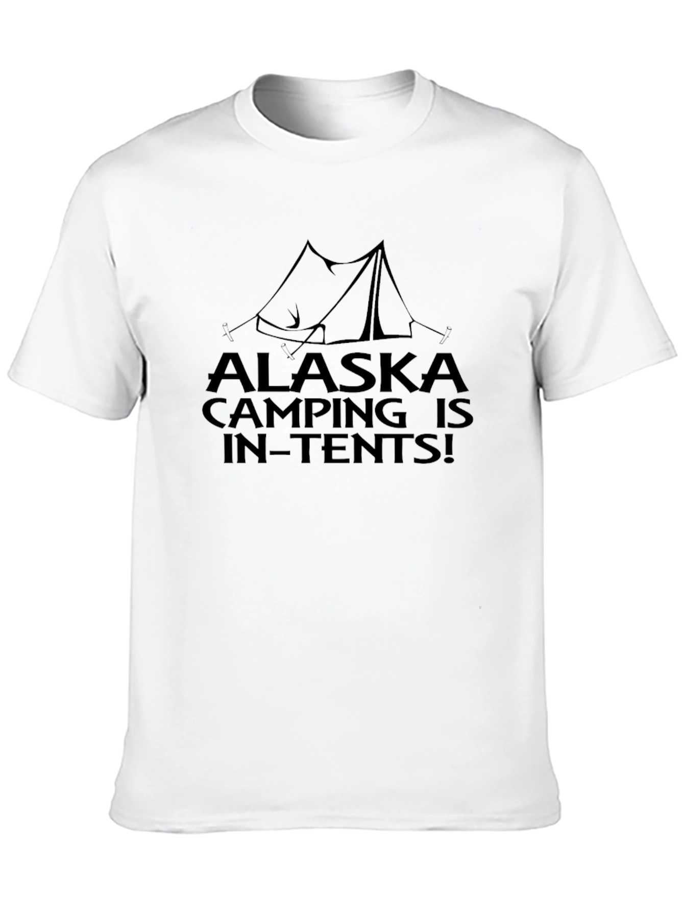 Alaska Camping In-Tents Black T-Shirt