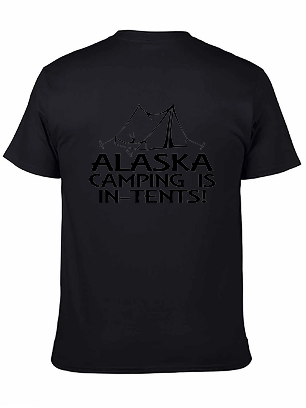 Alaska Camping In-Tents Black T-Shirt