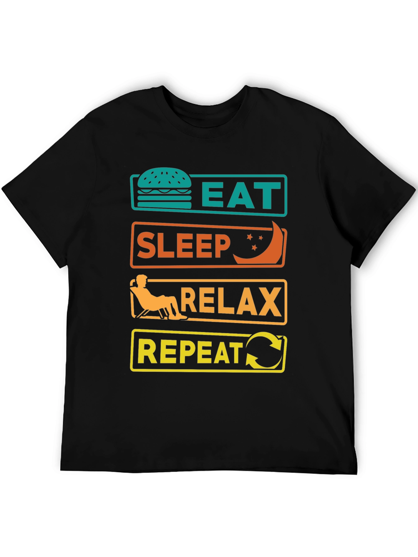 Eat Sleep Relax Repeat Graphic Tee