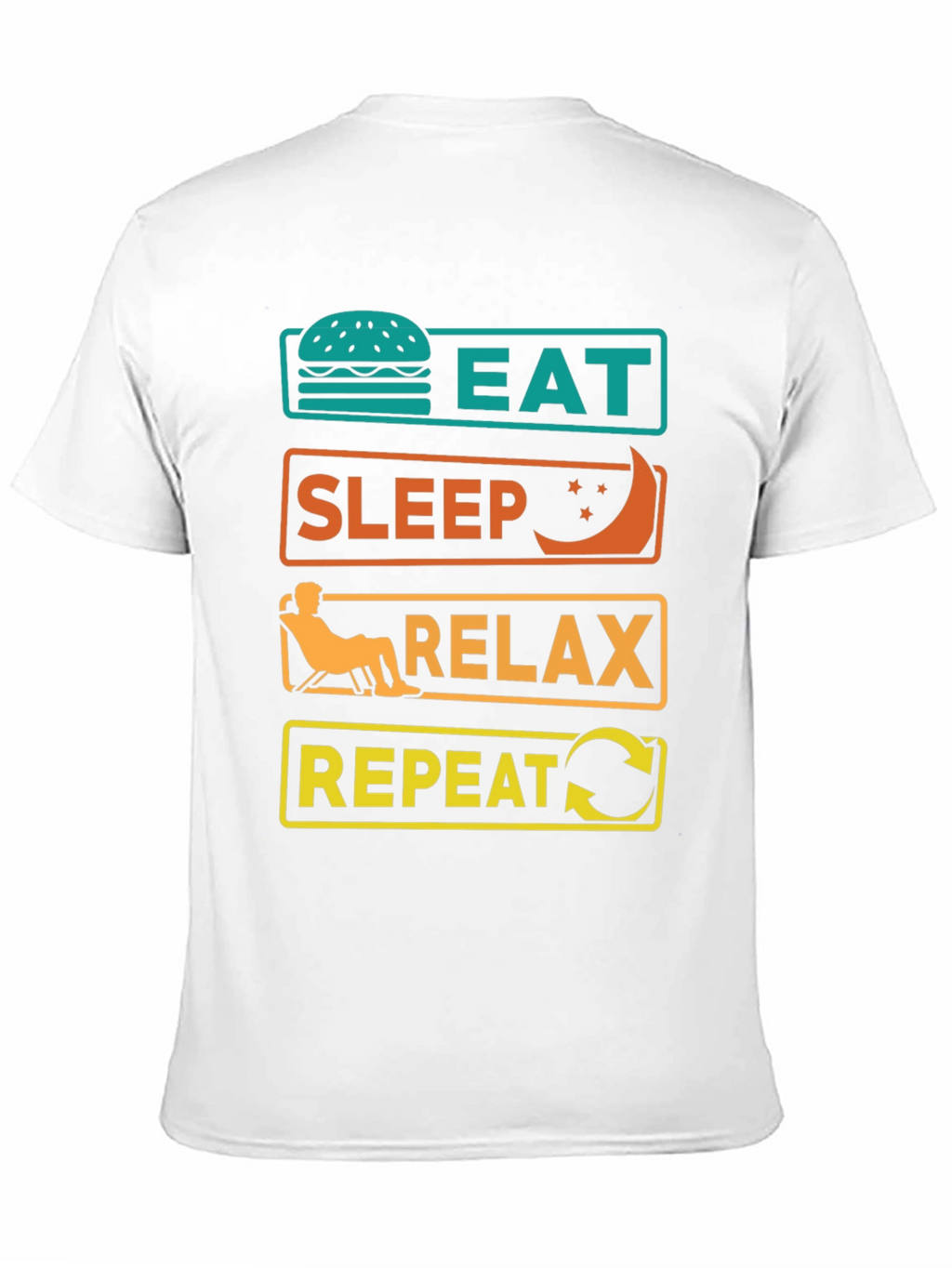 Eat Sleep Relax Repeat Graphic Tee