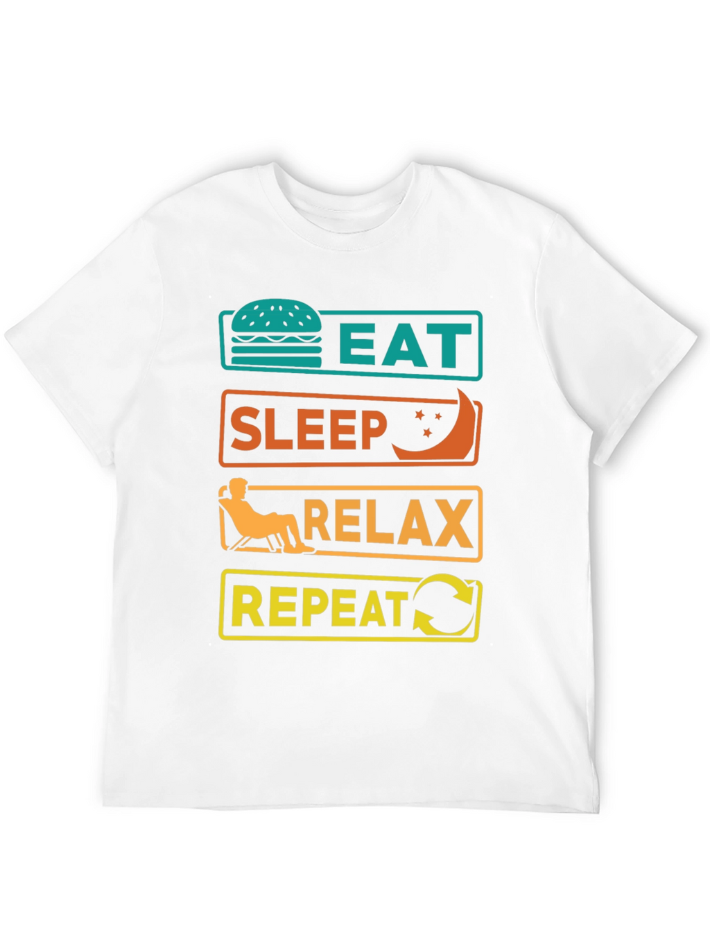 Eat Sleep Relax Repeat Graphic Tee