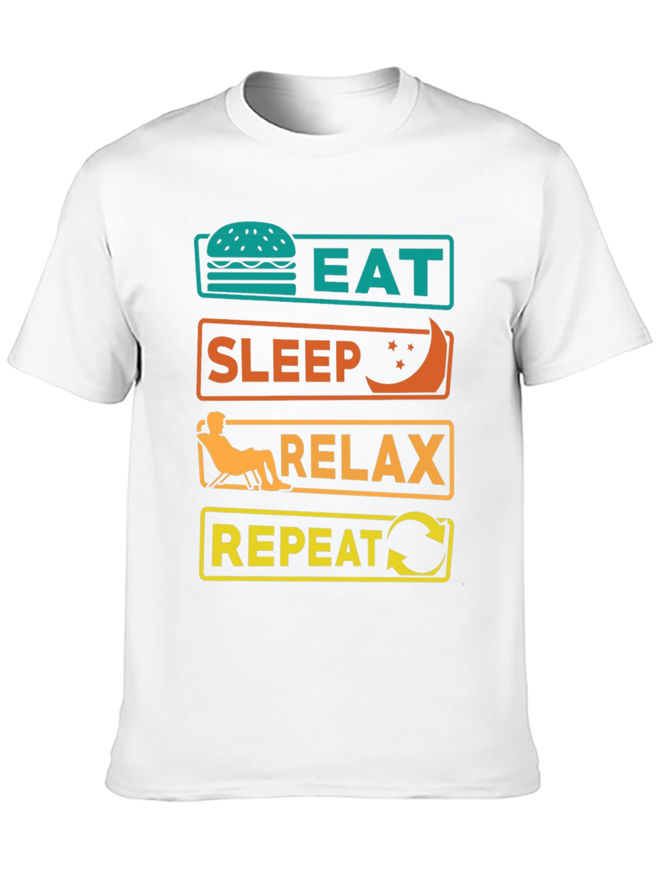 Eat Sleep Relax Repeat Graphic Tee
