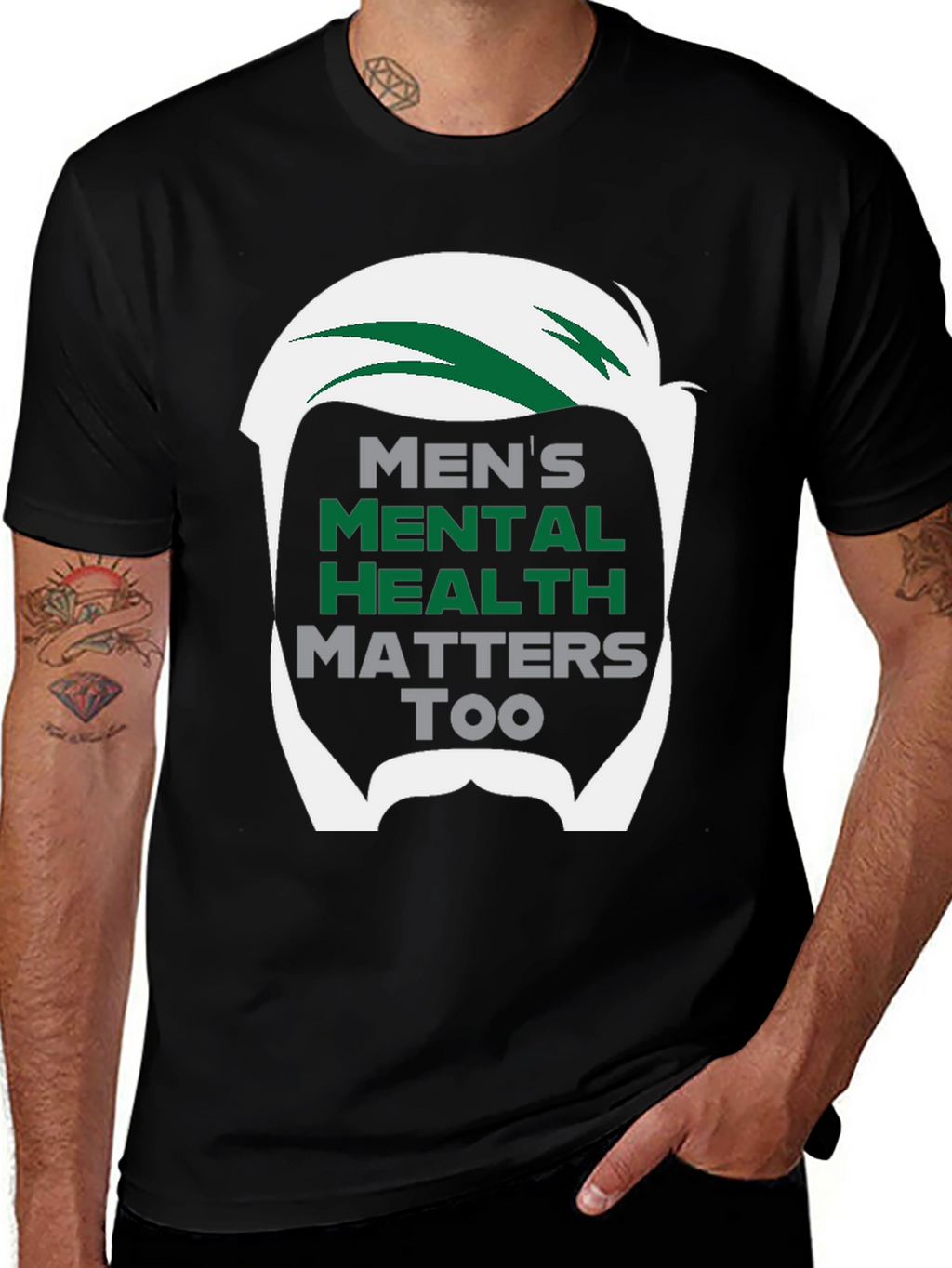 Mens Mental Health Matters Too T-Shirt