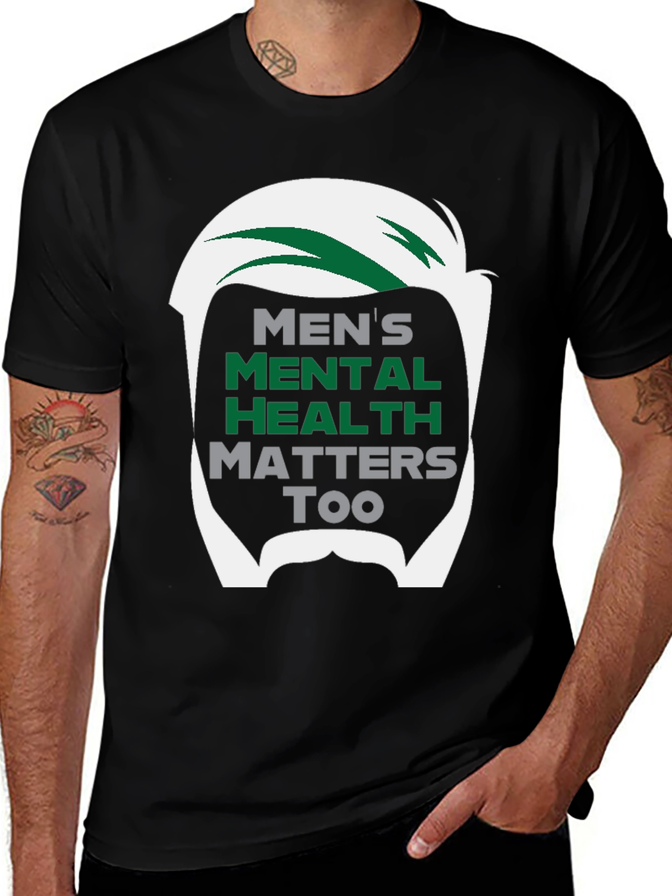 Mens Mental Health Matters Too T-Shirt