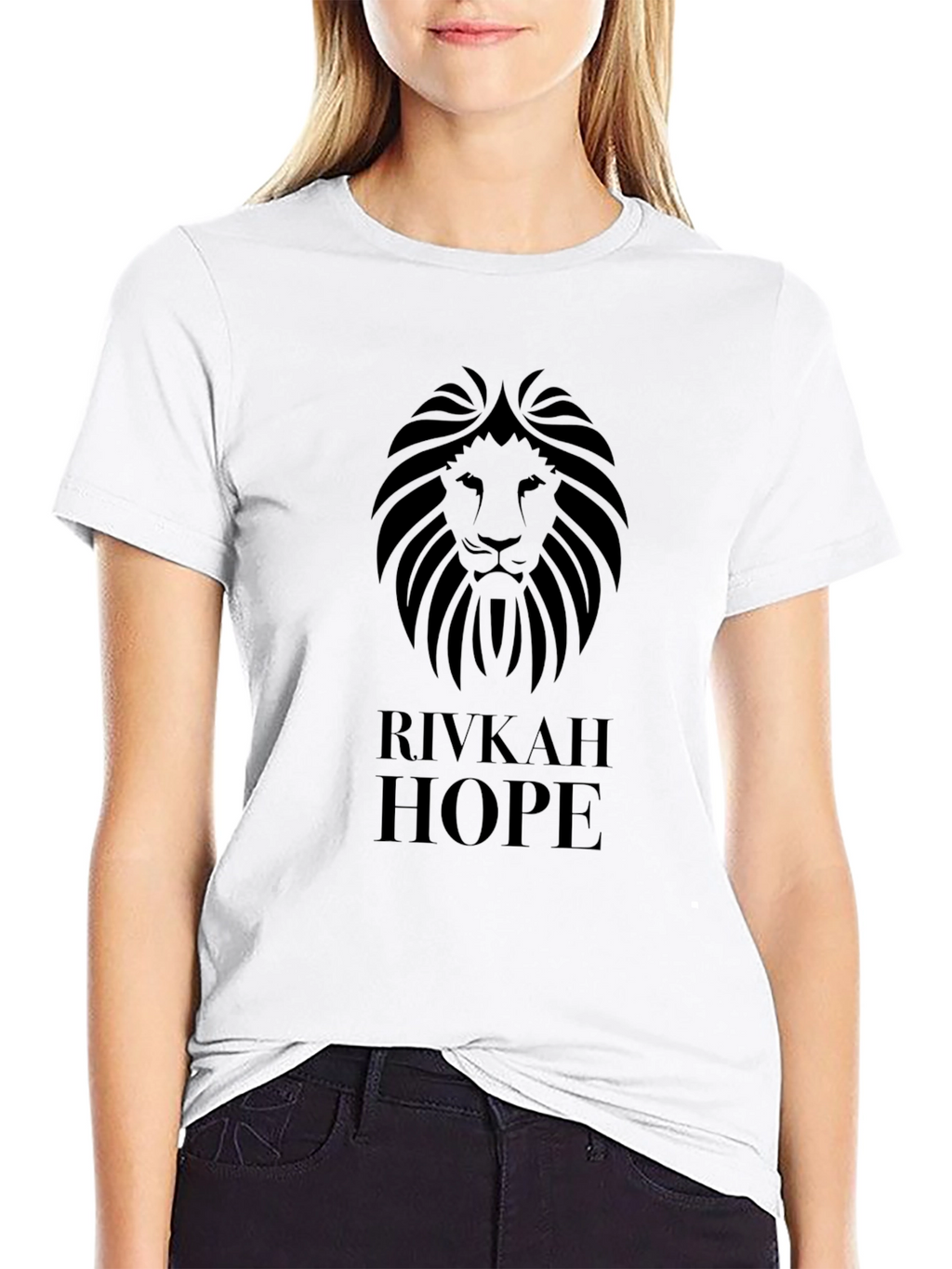 RIVKAH HOPE Lion Graphic Tee