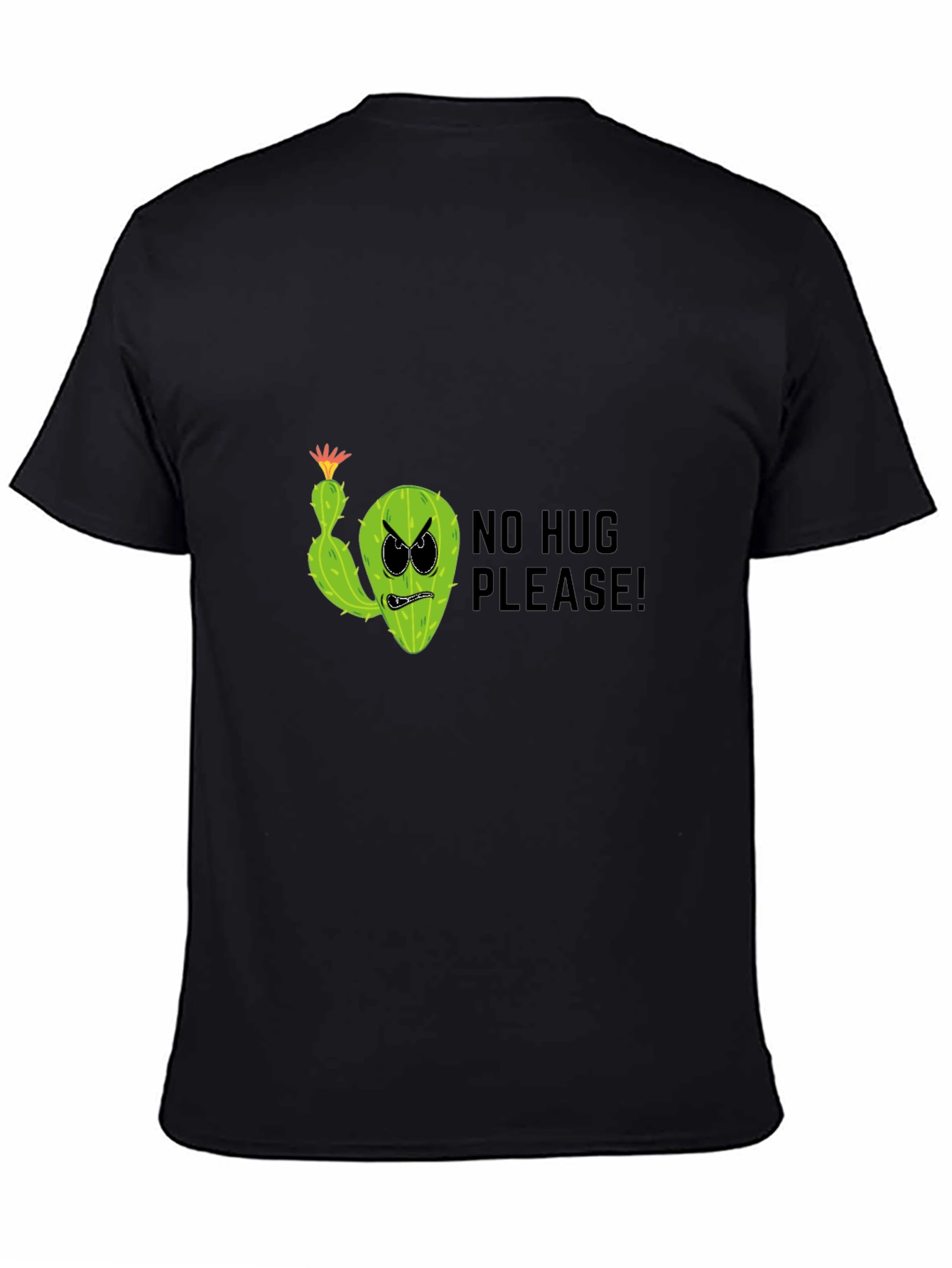 No Hug Please! Funny Cactus Graphic T-Shirt