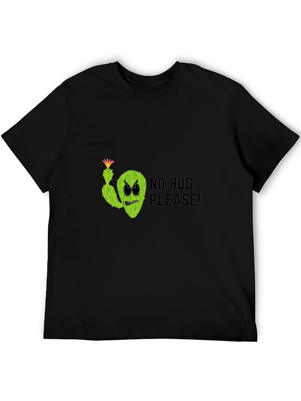No Hug Please! Funny Cactus Graphic T-Shirt