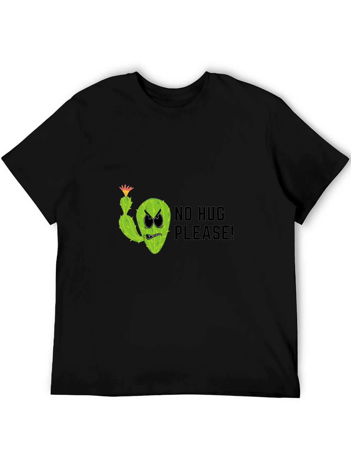 No Hug Please! Funny Cactus Graphic T-Shirt