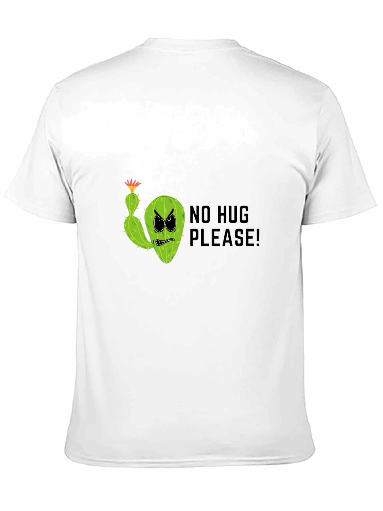 No Hug Please! Funny Cactus Graphic T-Shirt