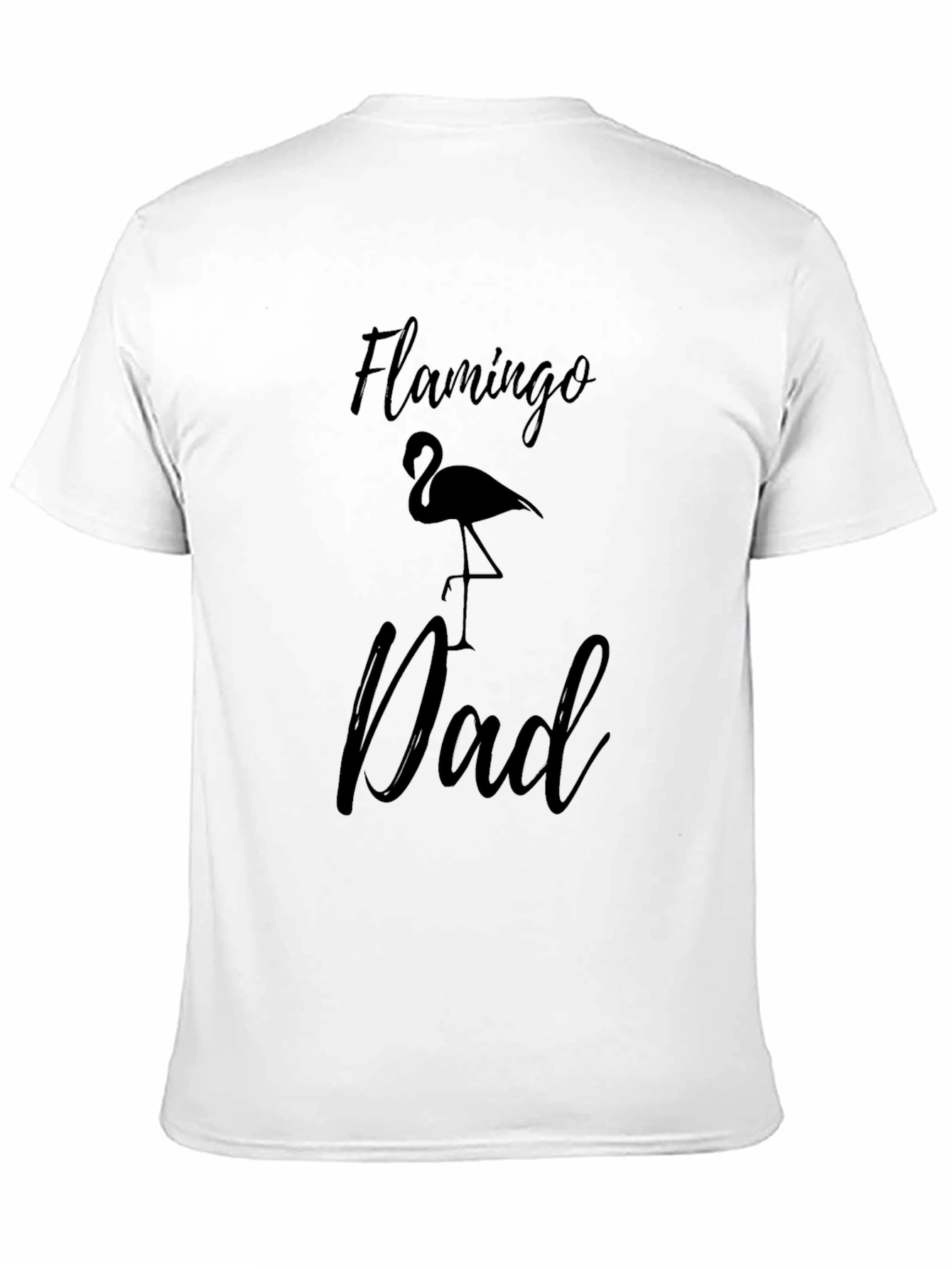Flamingo Dad Black T-Shirt